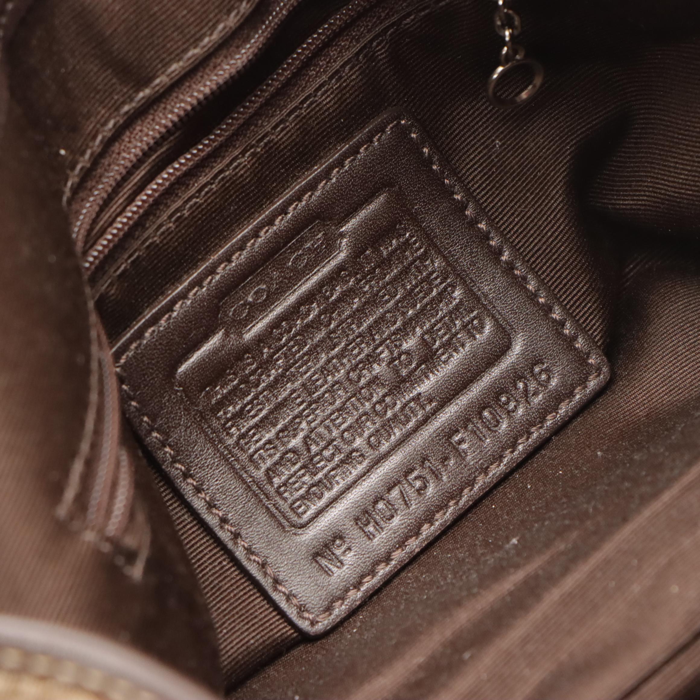 Coach Soho Buckle Flap Shoulder Bag and Travel Jewelry Case in Signature Canvas