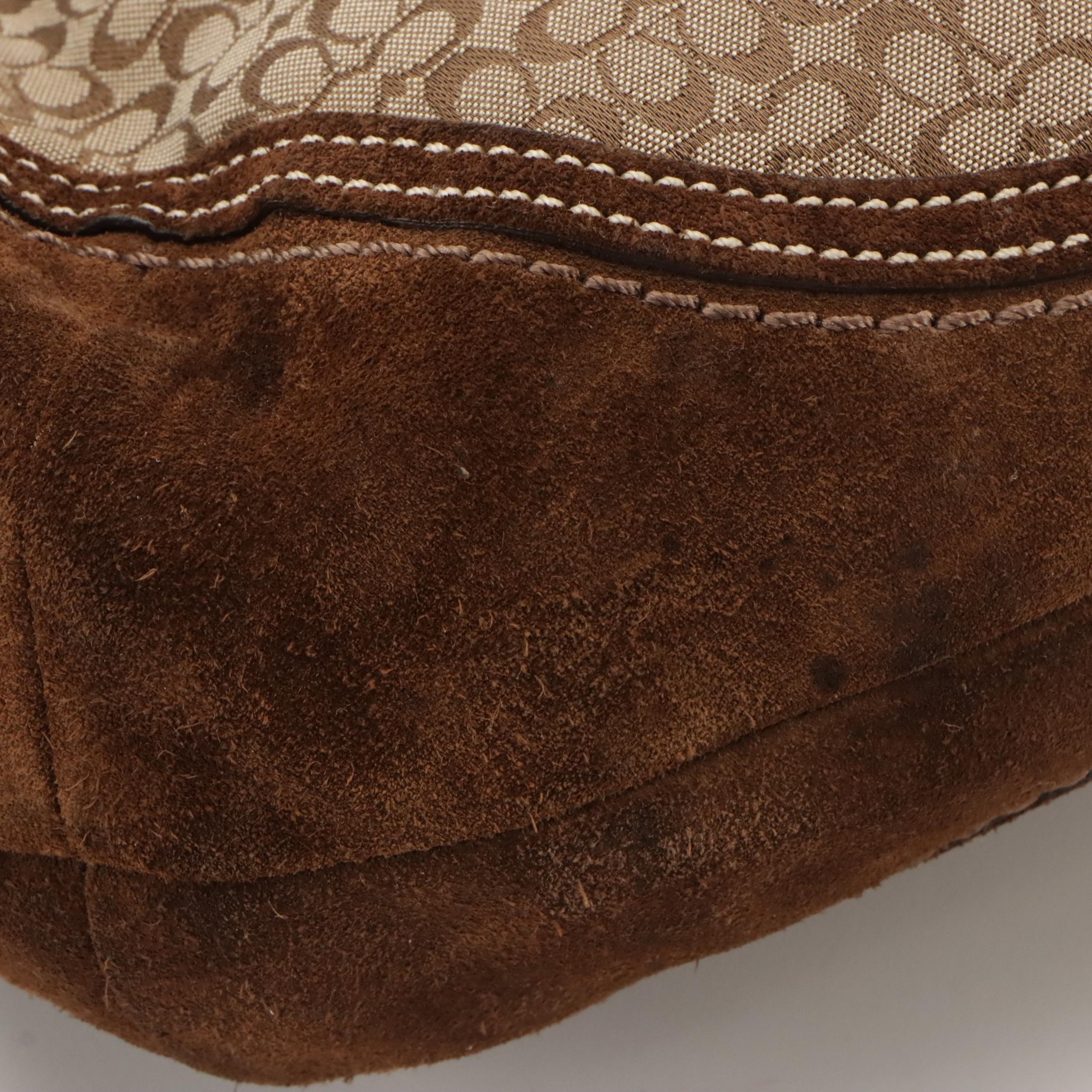 Coach Soho Buckle Flap Shoulder Bag and Travel Jewelry Case in Signature Canvas