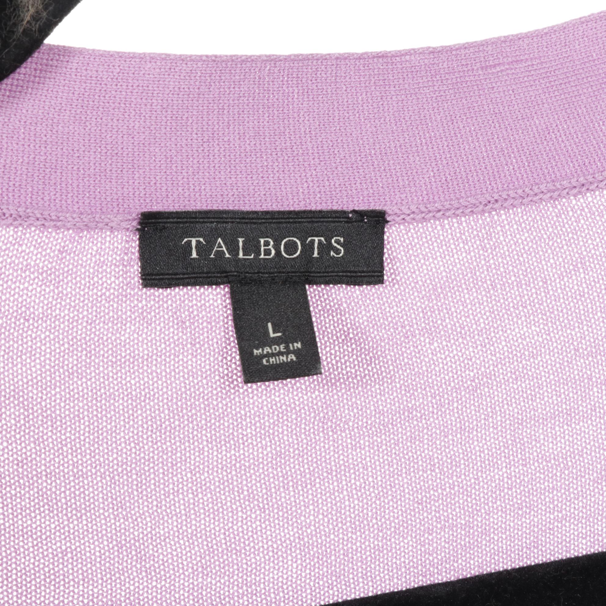 Talbots Lilac Scallop Edge Shift Dress and Cardigan with Pair of Evening Dresses