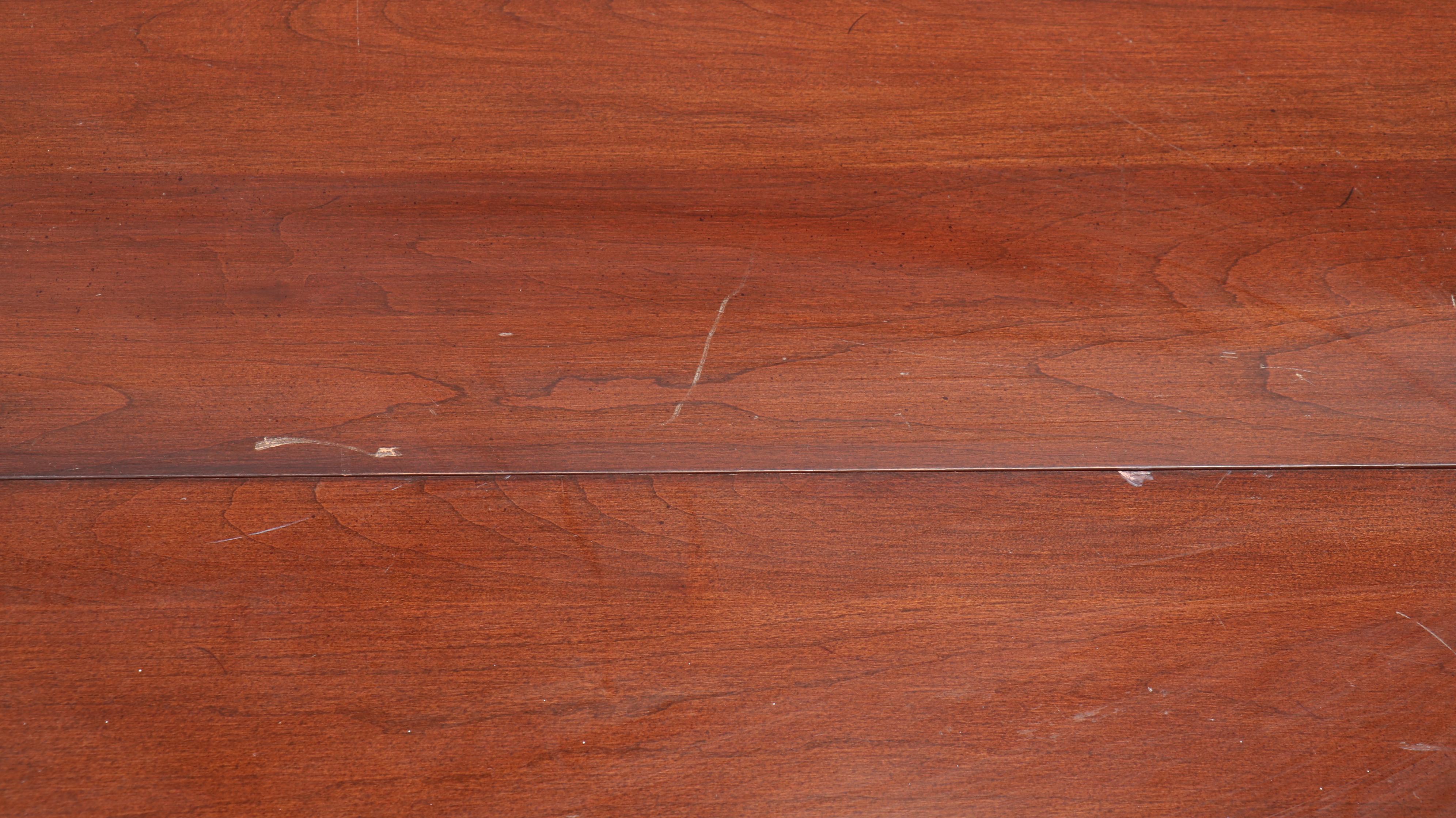 Queen Anne Style Cherrywood Drop-Leaf Coffee Table, Late 20th Century