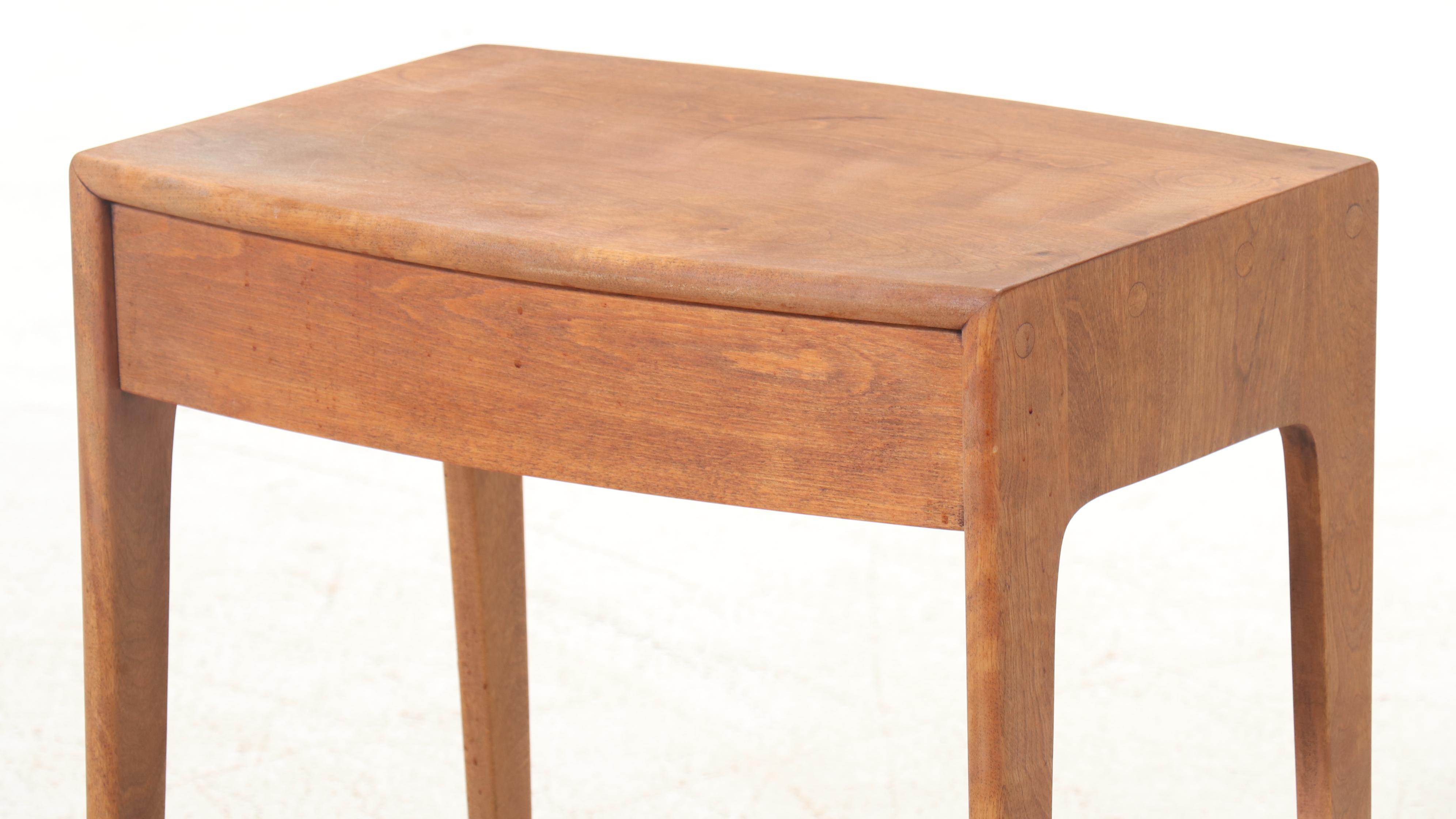 Mid Century Modern Walnut End Table