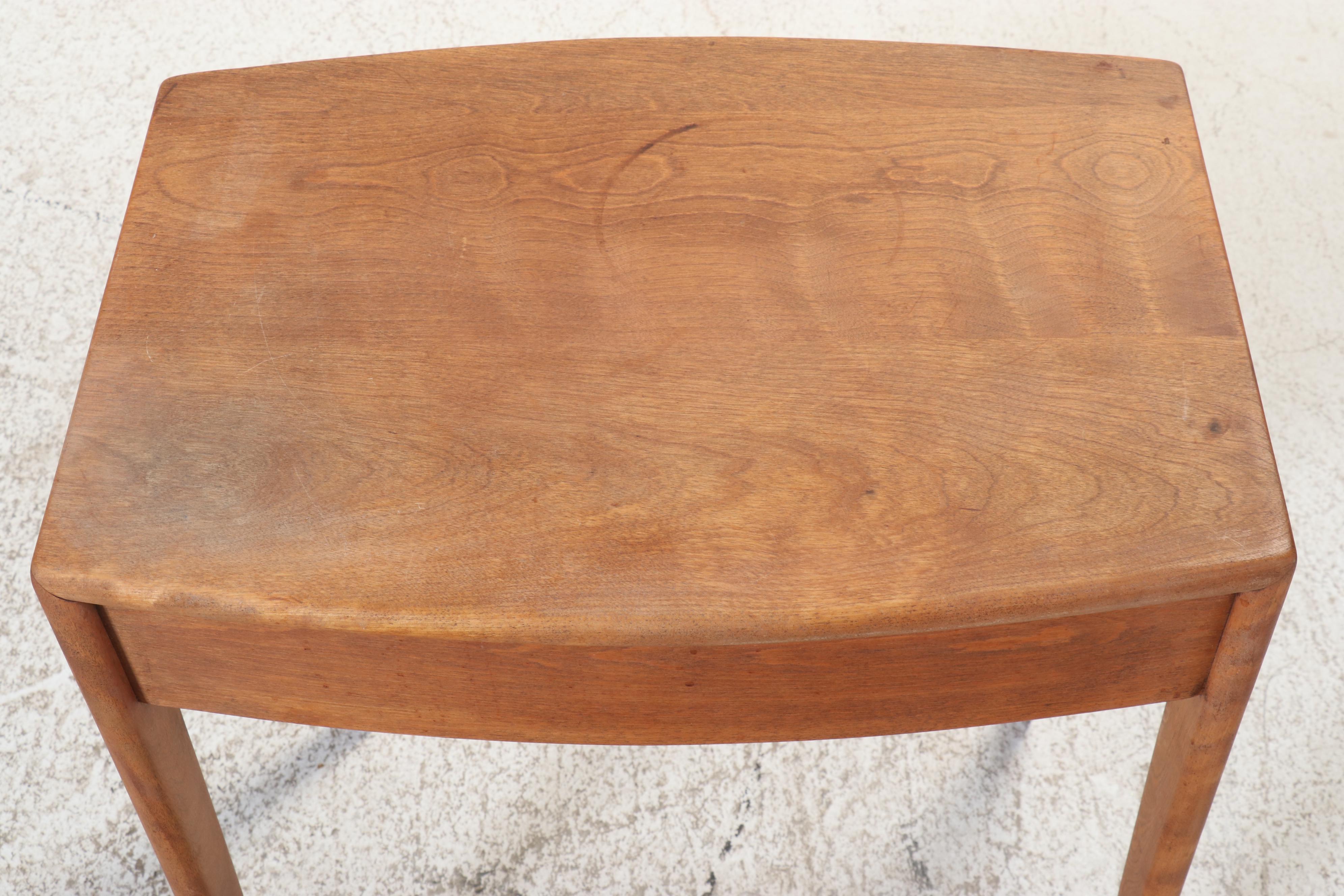 Mid Century Modern Walnut End Table