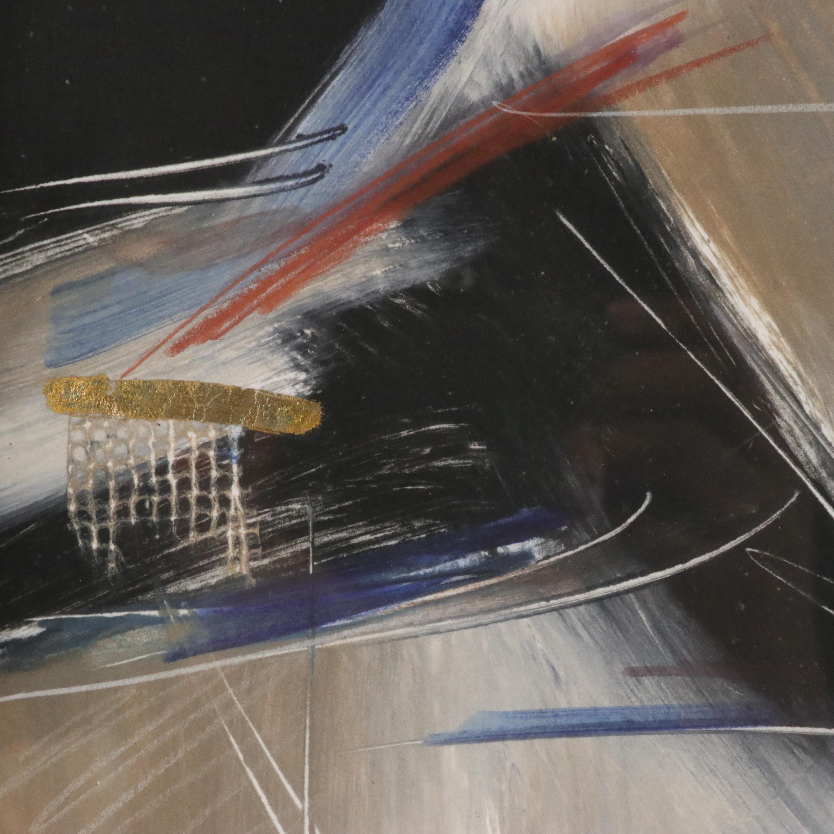 Ann DerGara Abstract Expressionist Style Monotypes, 1991 and 1997