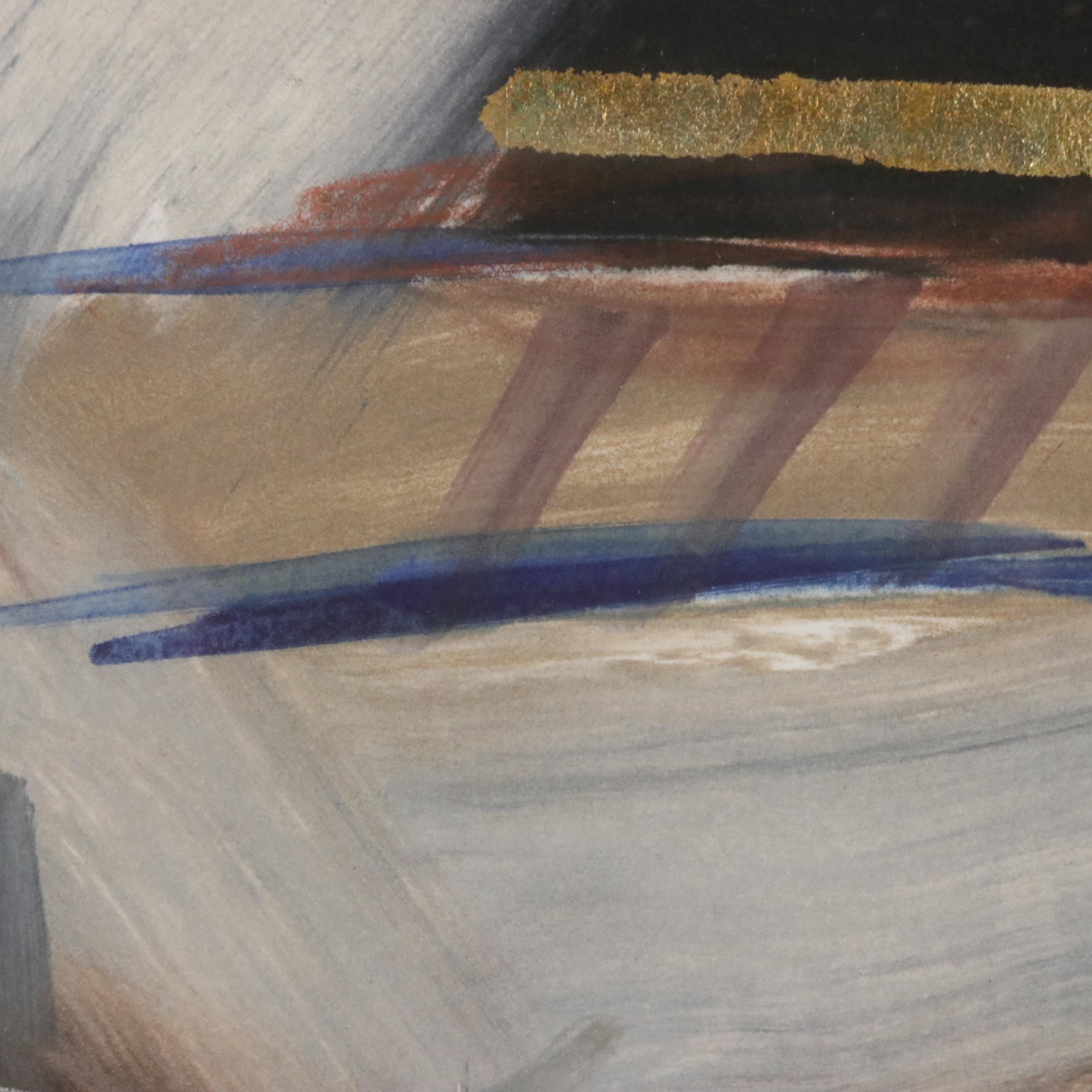 Ann DerGara Abstract Expressionist Style Monotypes, 1991 and 1997