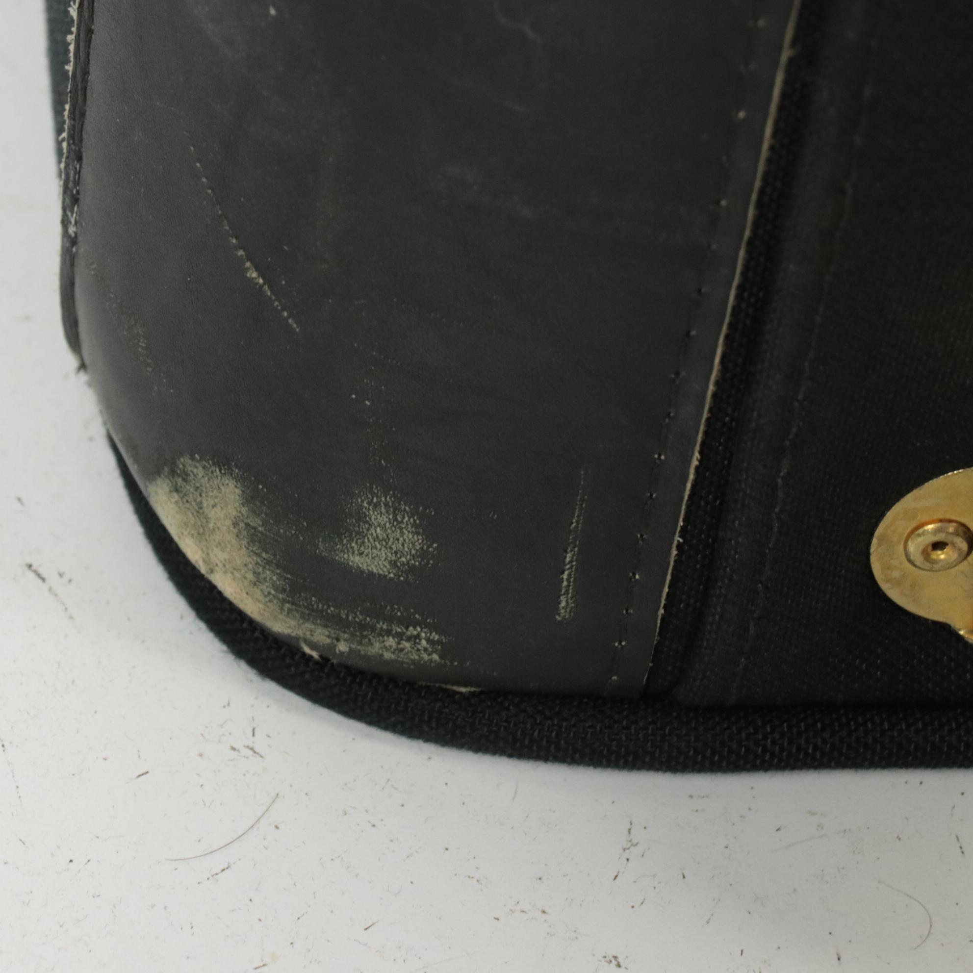 Boyt Vintage Black Canvas Rolling Travel Bag