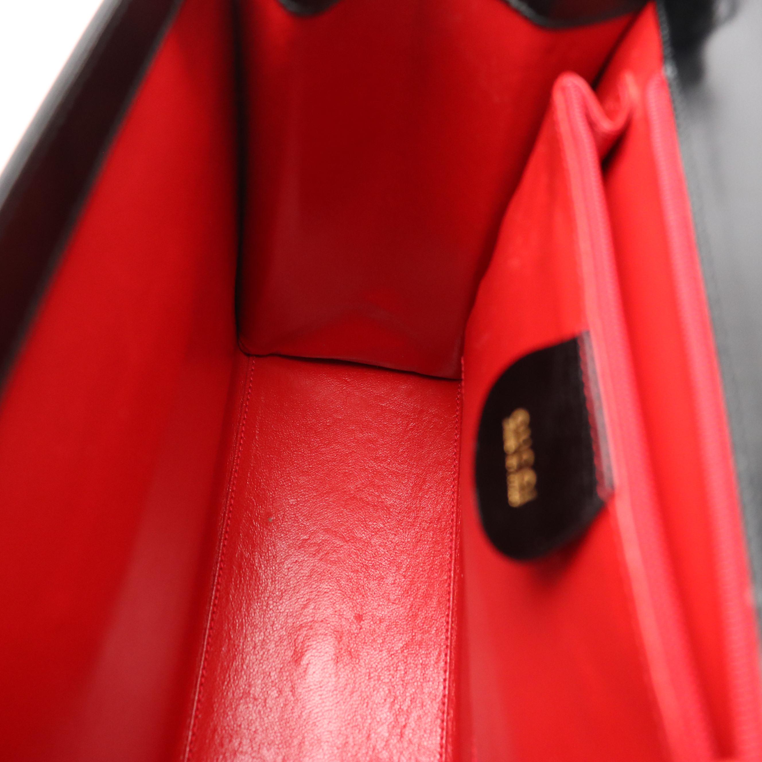 Gucci Lady Lock Two-Way Bag in Black Leather