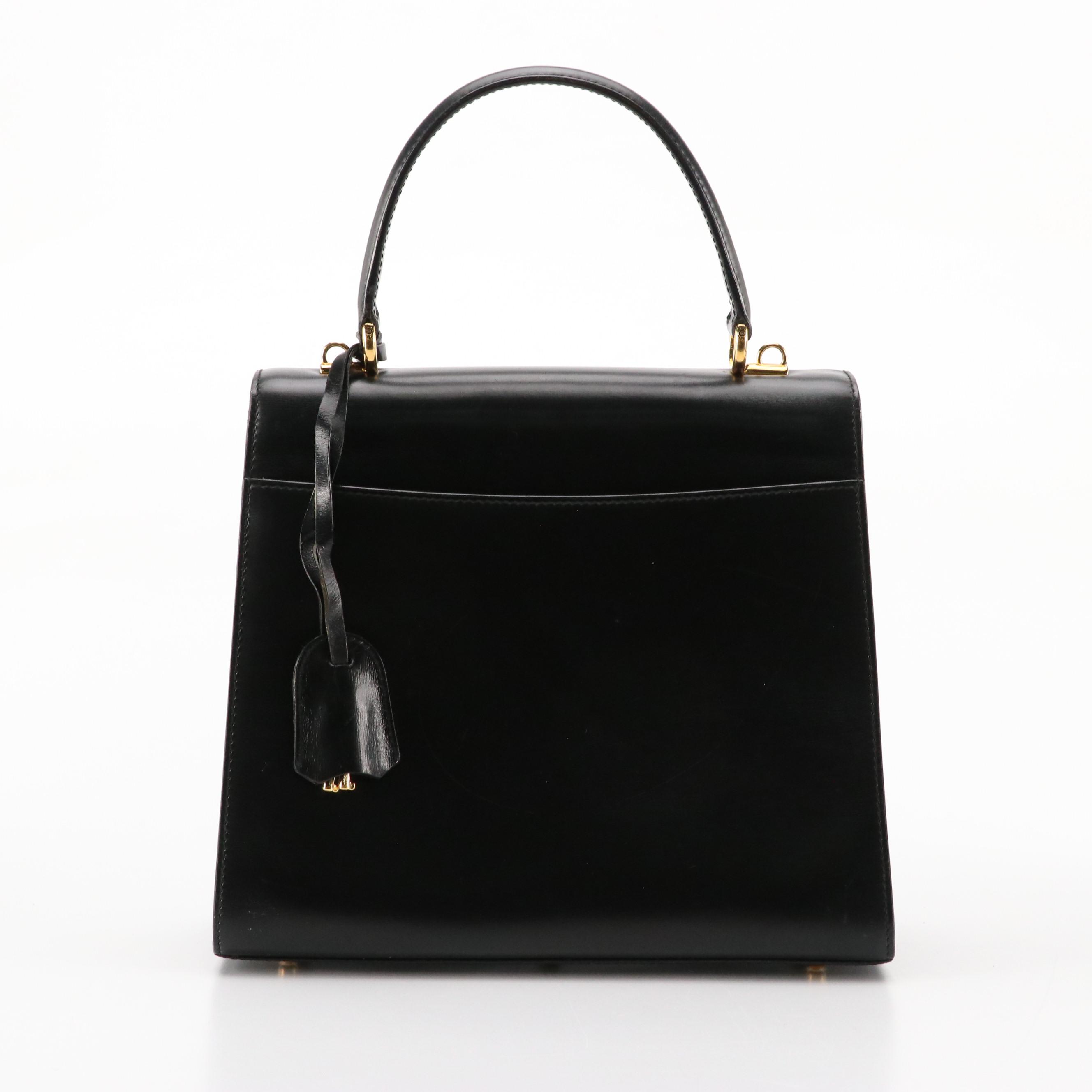 Gucci Lady Lock Two-Way Bag in Black Leather