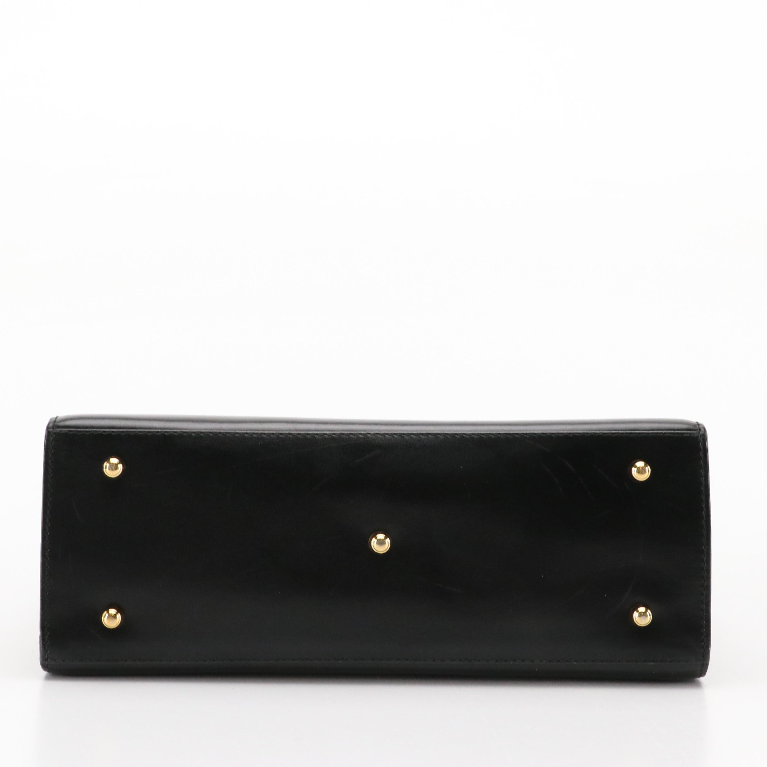 Gucci Lady Lock Two-Way Bag in Black Leather