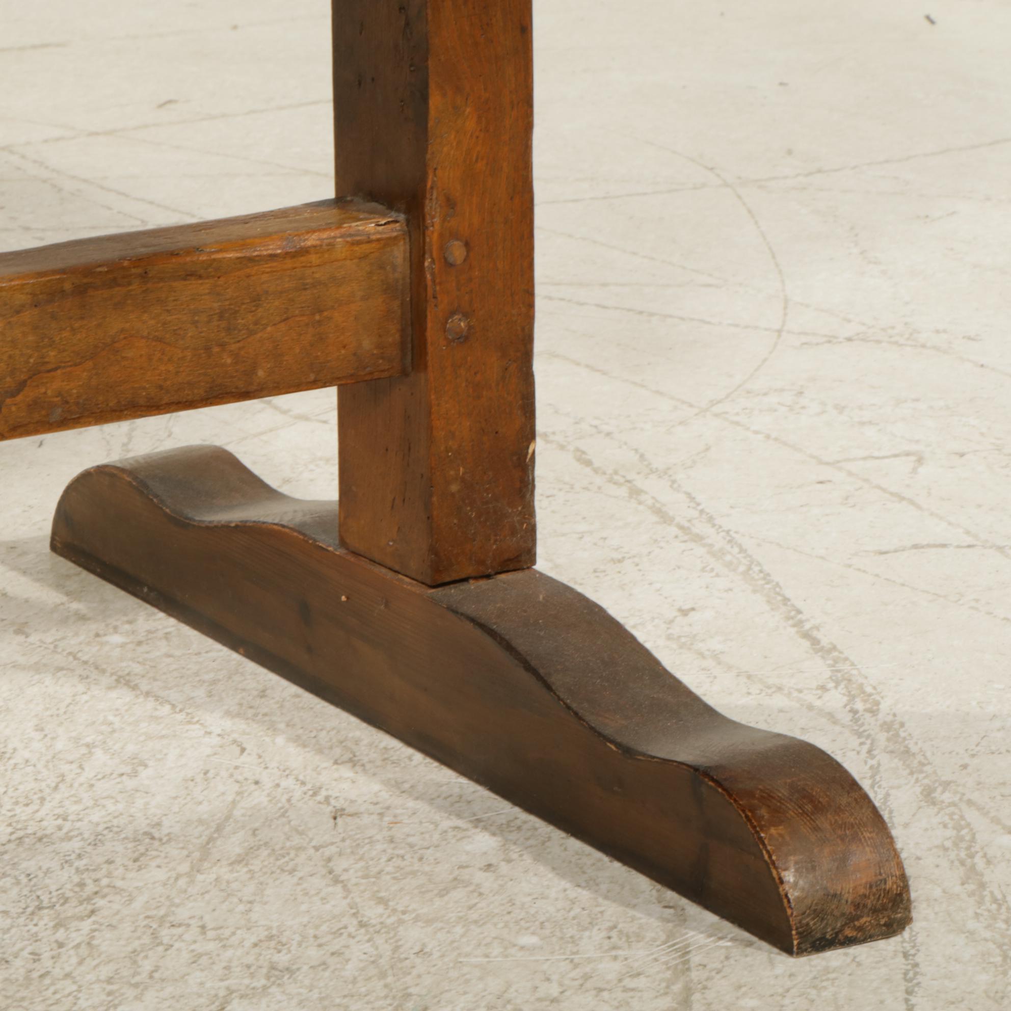 French Provincial Fruitwood Tilt Top Dining Table, 19th Century