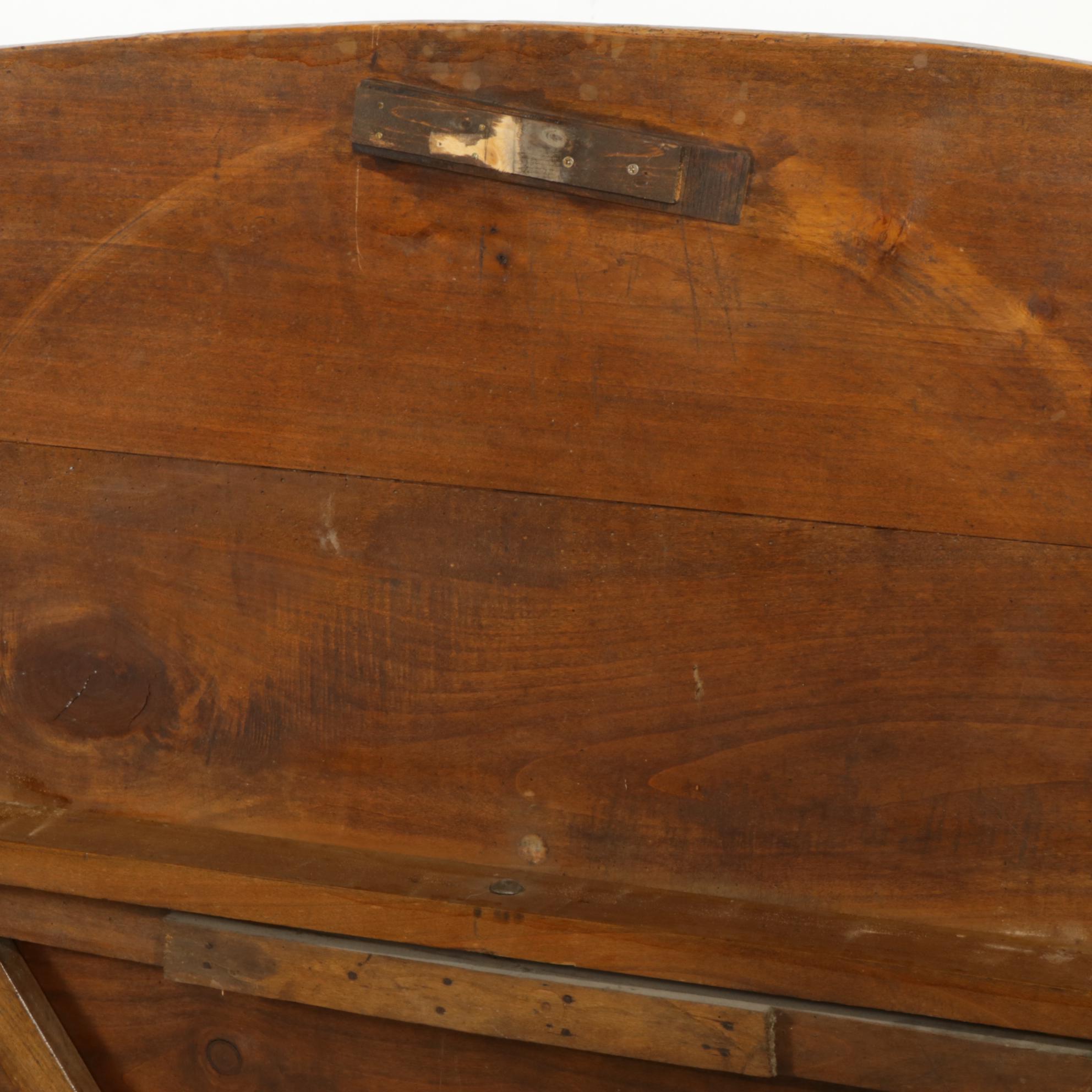 French Provincial Fruitwood Tilt Top Dining Table, 19th Century