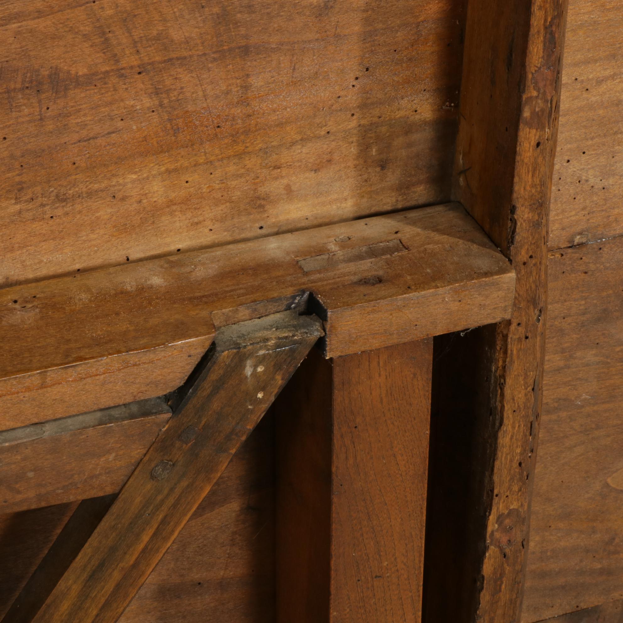French Provincial Fruitwood Tilt Top Dining Table, 19th Century
