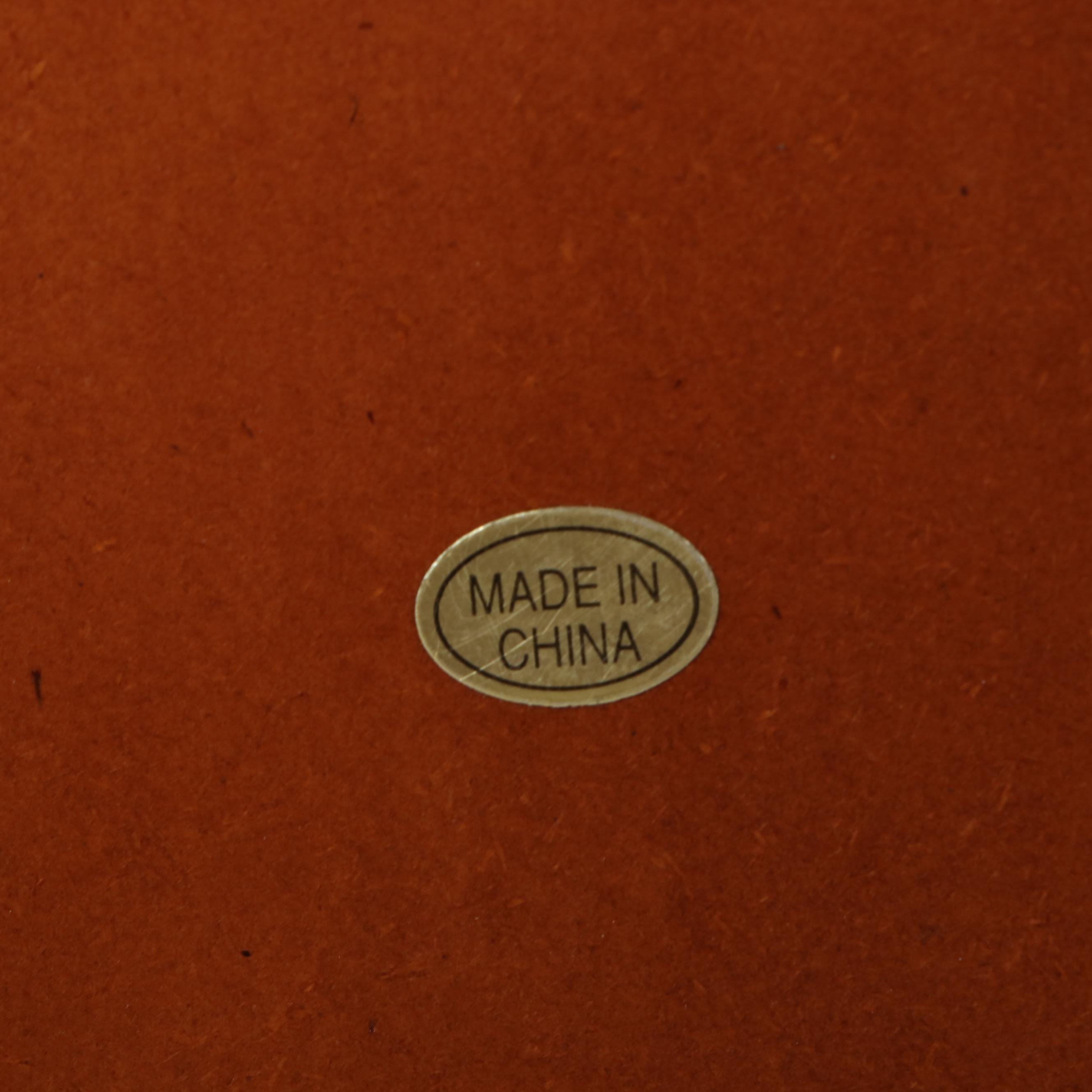 Wicker and Mahogany Stained Wood Corner Wall Cabinet