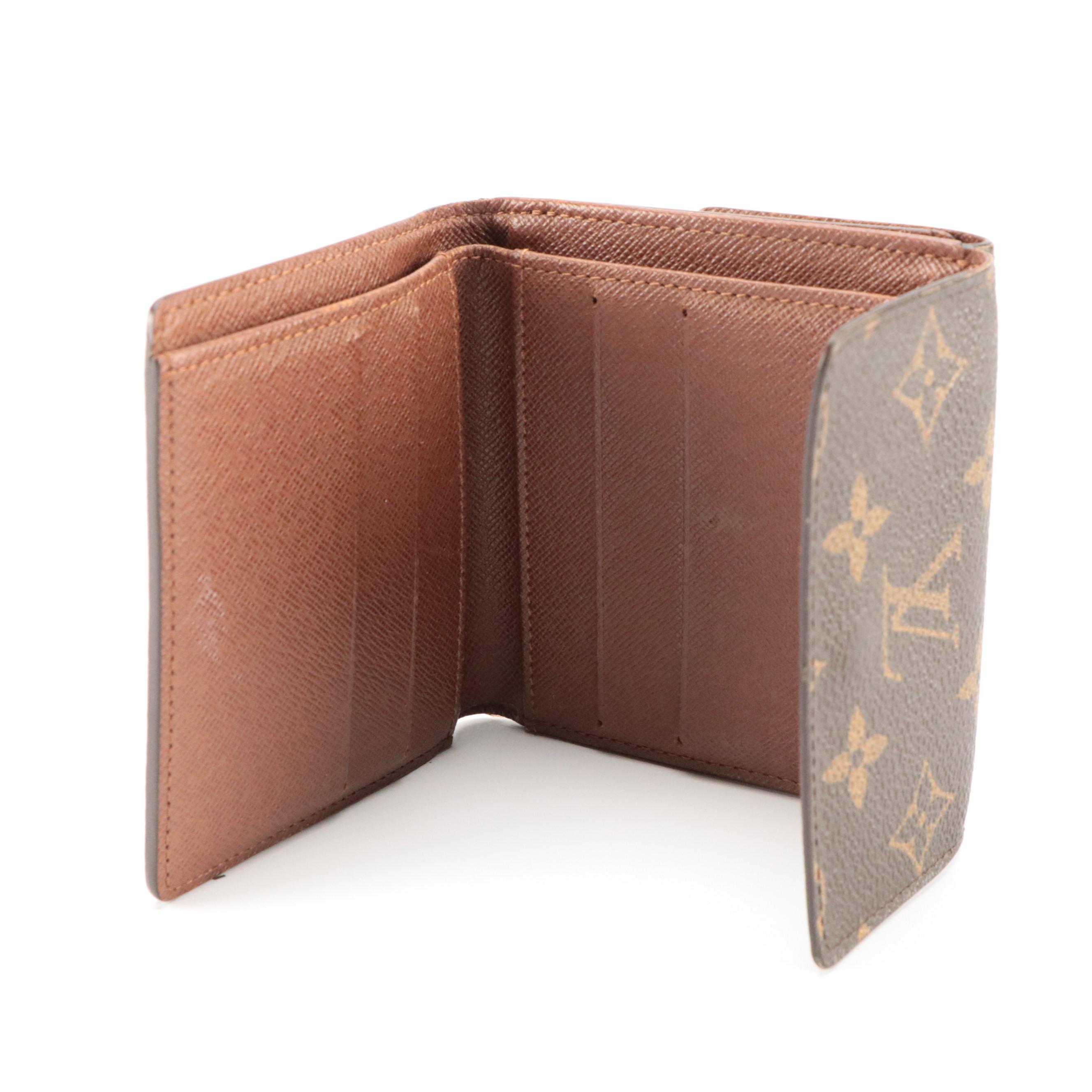 Louis Vuitton Elise Compact Wallet in Monogram Canvas and Leather