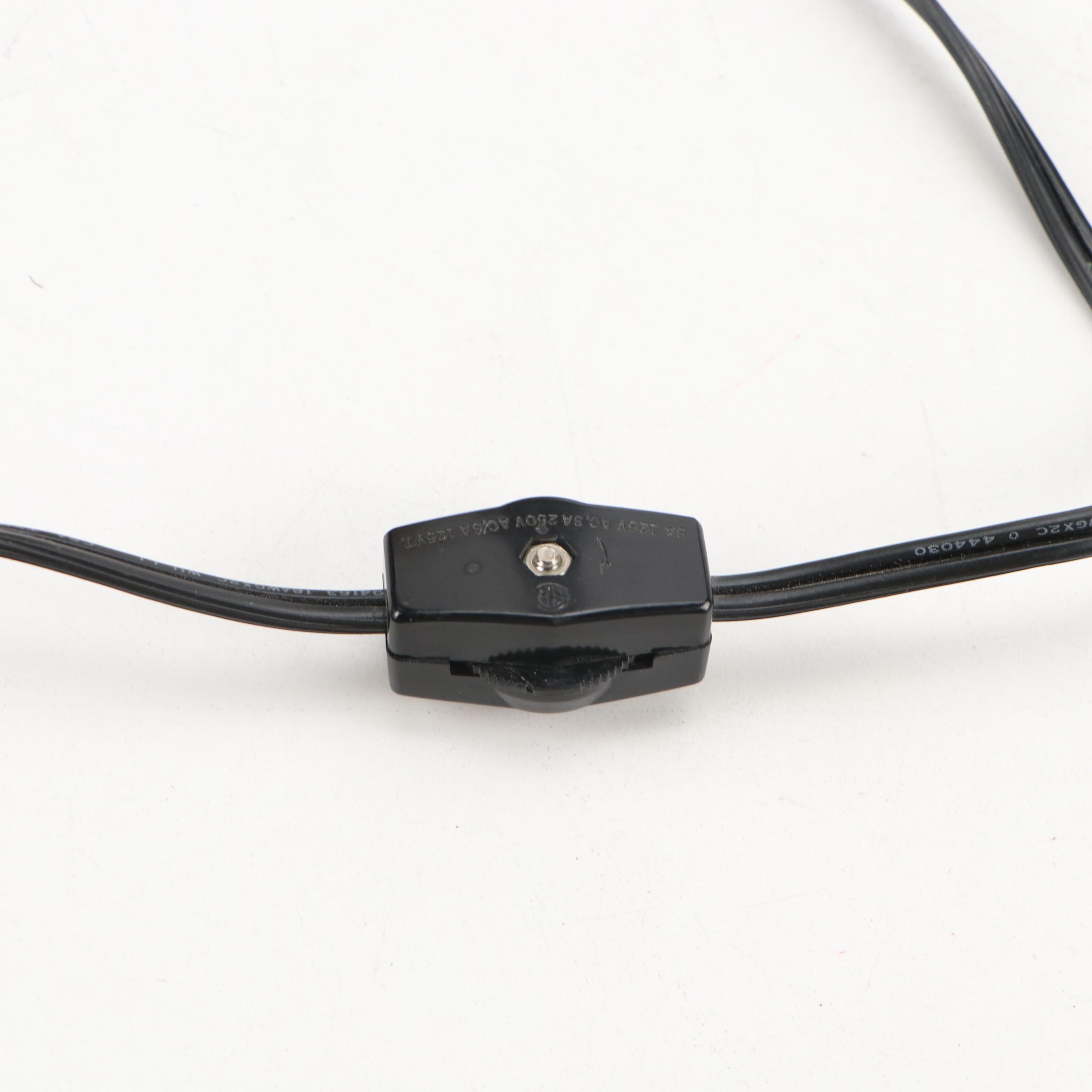 Tinchi Brass and Glass Rabbit Night Lamp, Late 20th Century