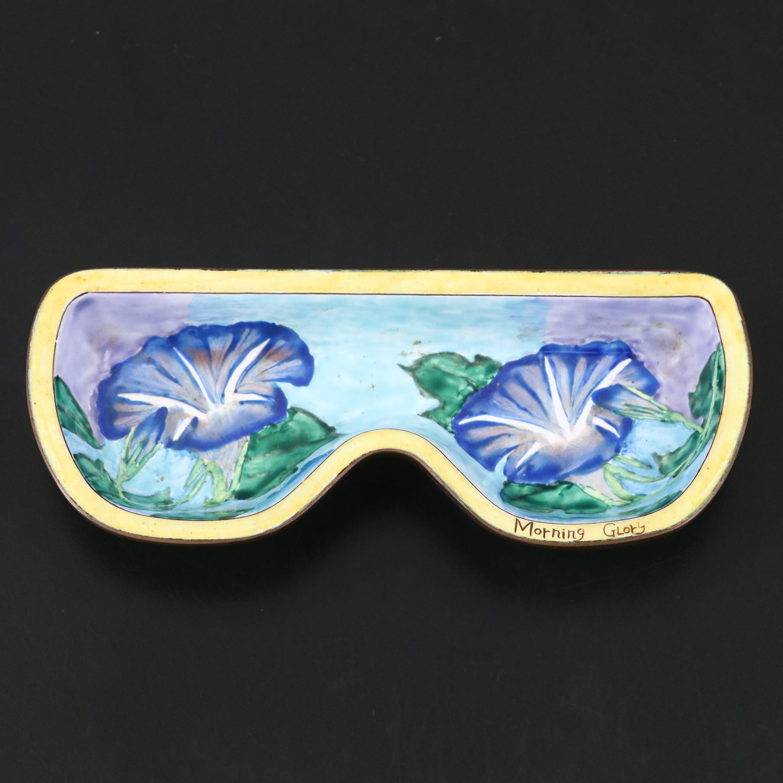 Heisey Lariat Glass Bowl with Art Glass Beads and Kelvin Chen Dish