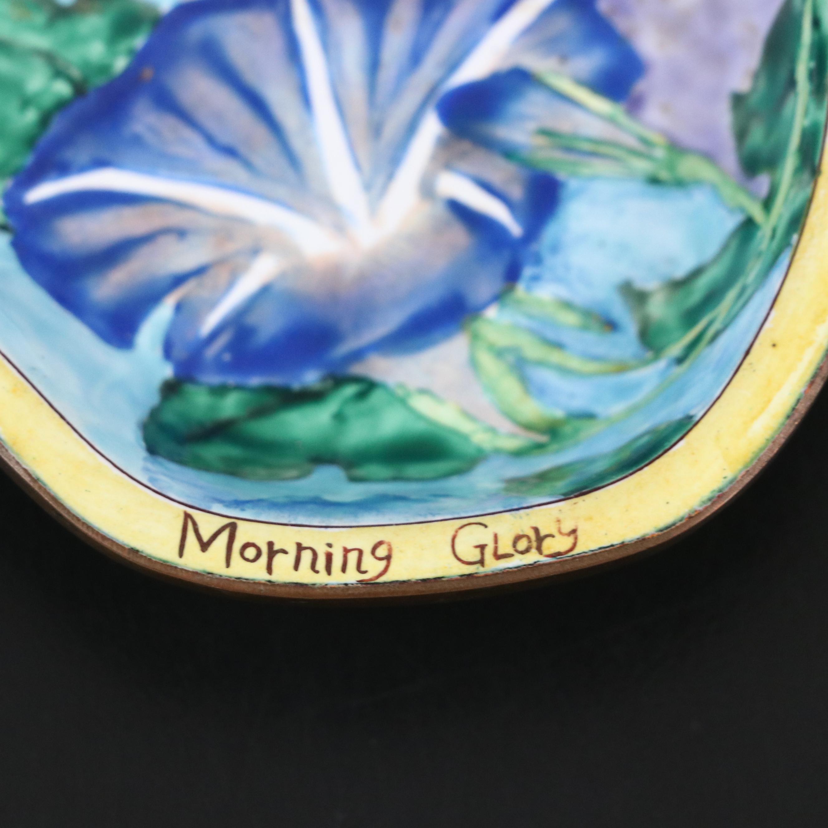 Heisey Lariat Glass Bowl with Art Glass Beads and Kelvin Chen Dish