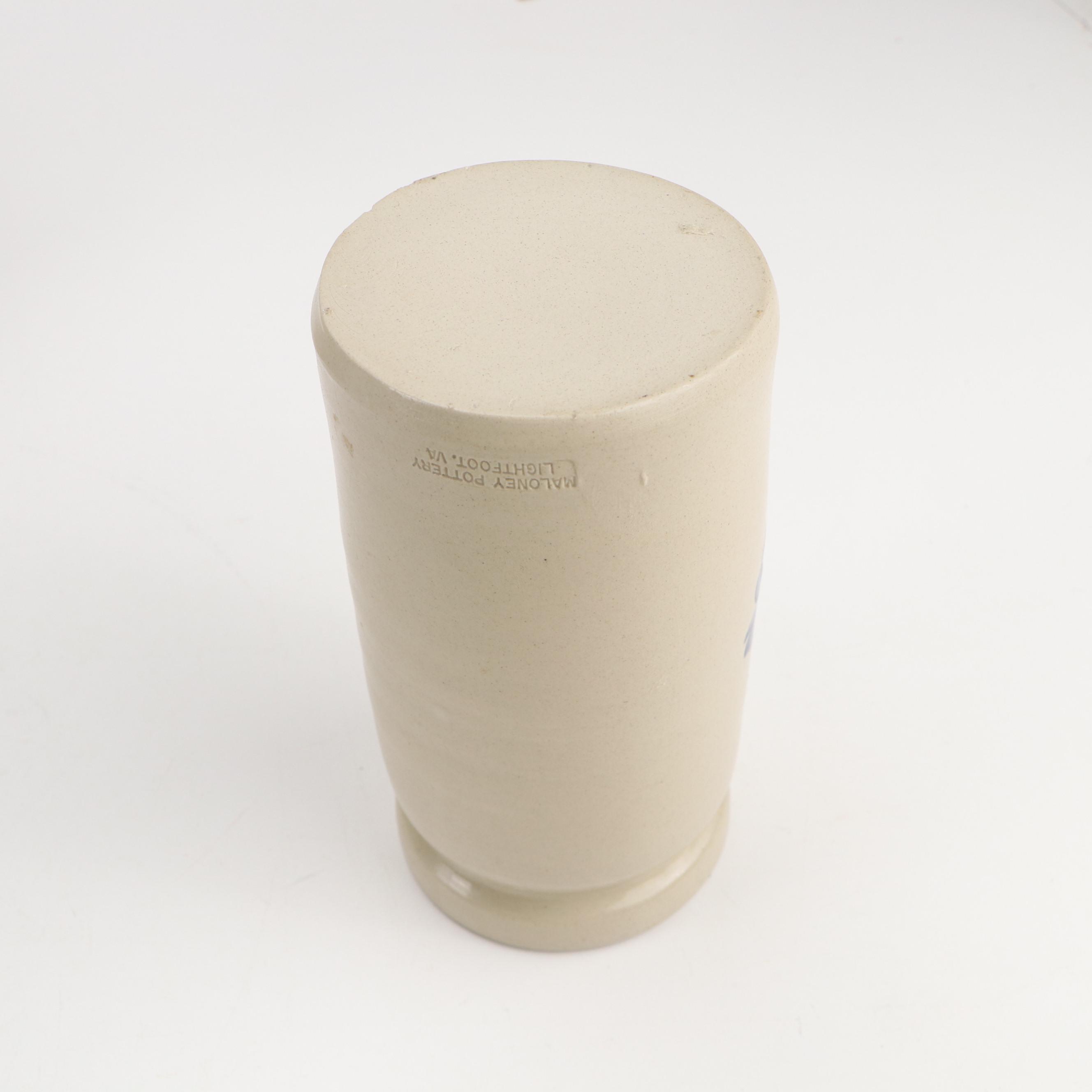 Maloney and Robinson Ransbottom Pottery Salt Glazed Stoneware Crocks