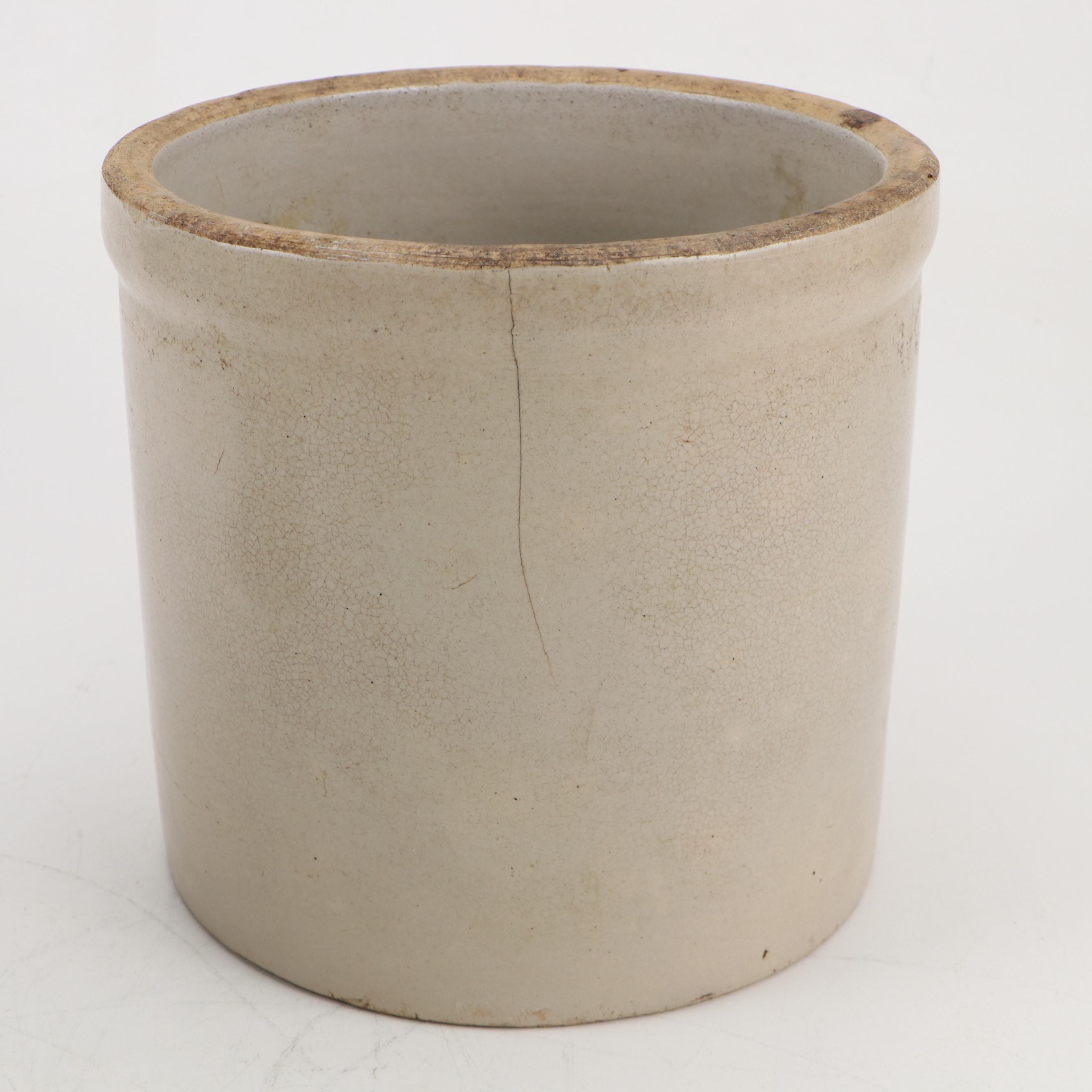 Maloney and Robinson Ransbottom Pottery Salt Glazed Stoneware Crocks