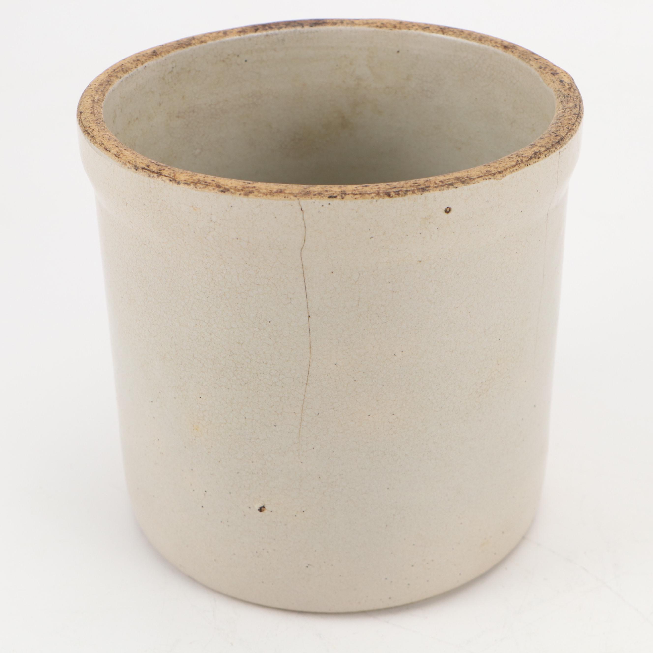 Maloney and Robinson Ransbottom Pottery Salt Glazed Stoneware Crocks