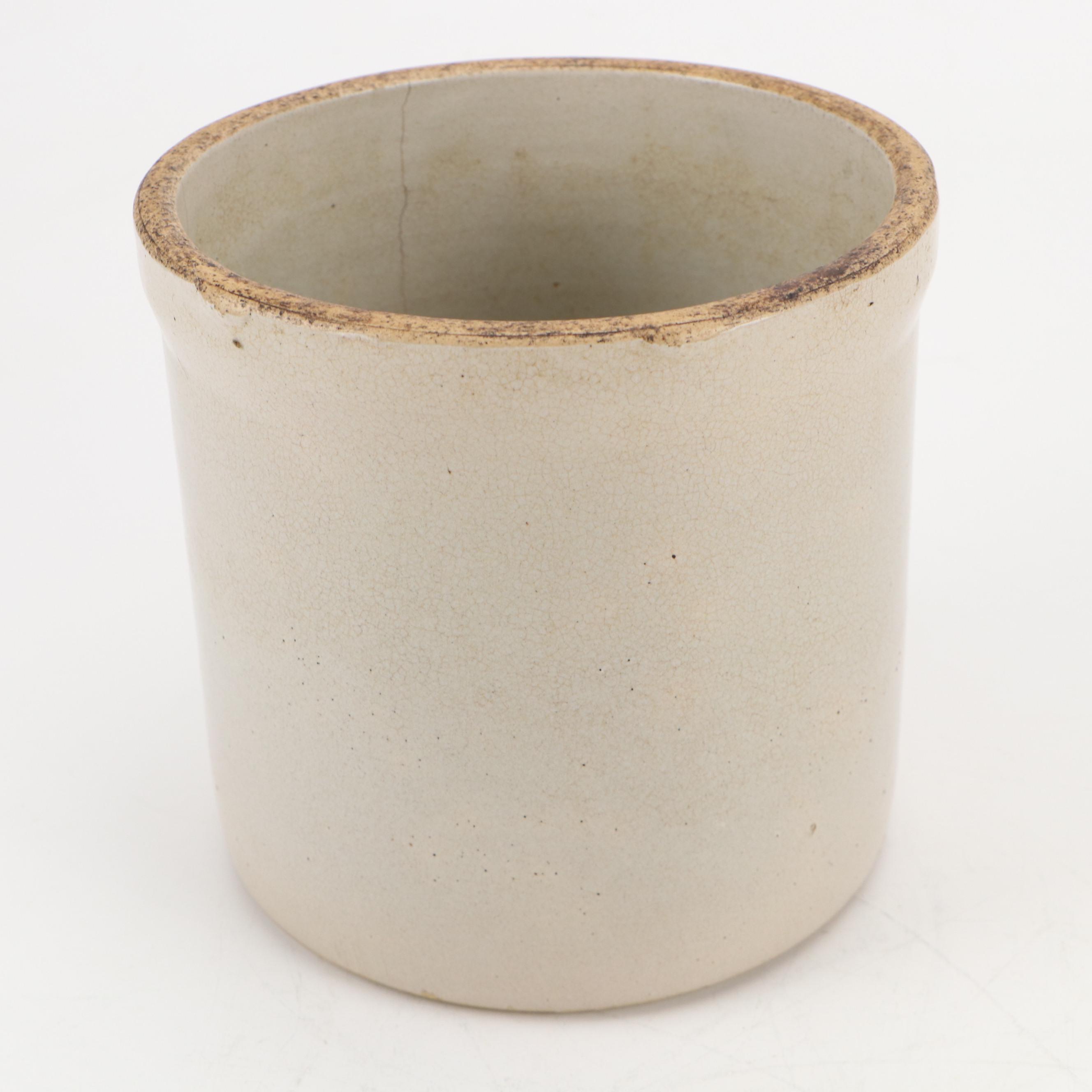 Maloney and Robinson Ransbottom Pottery Salt Glazed Stoneware Crocks