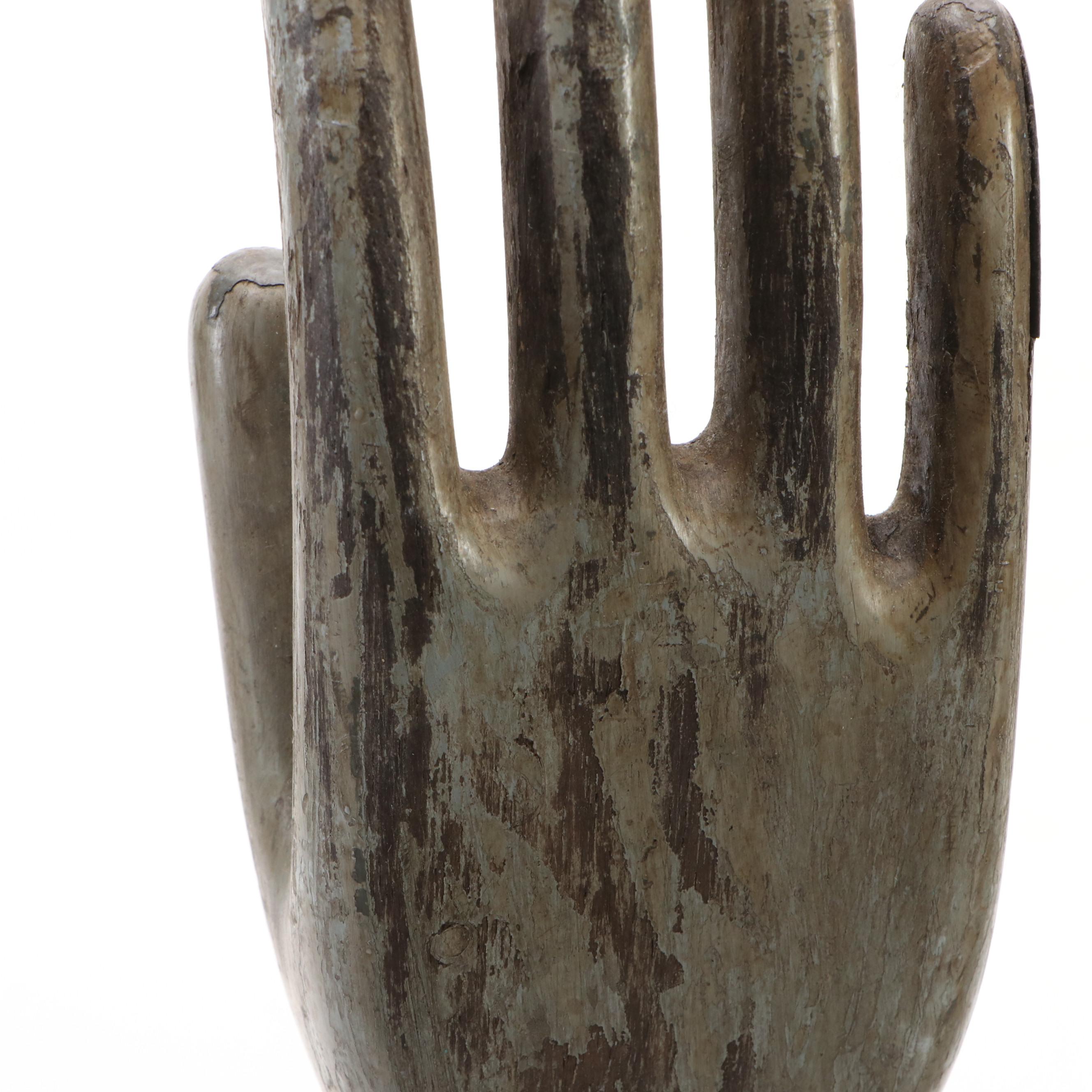 Left and Right Hand Glove Molds with Stands