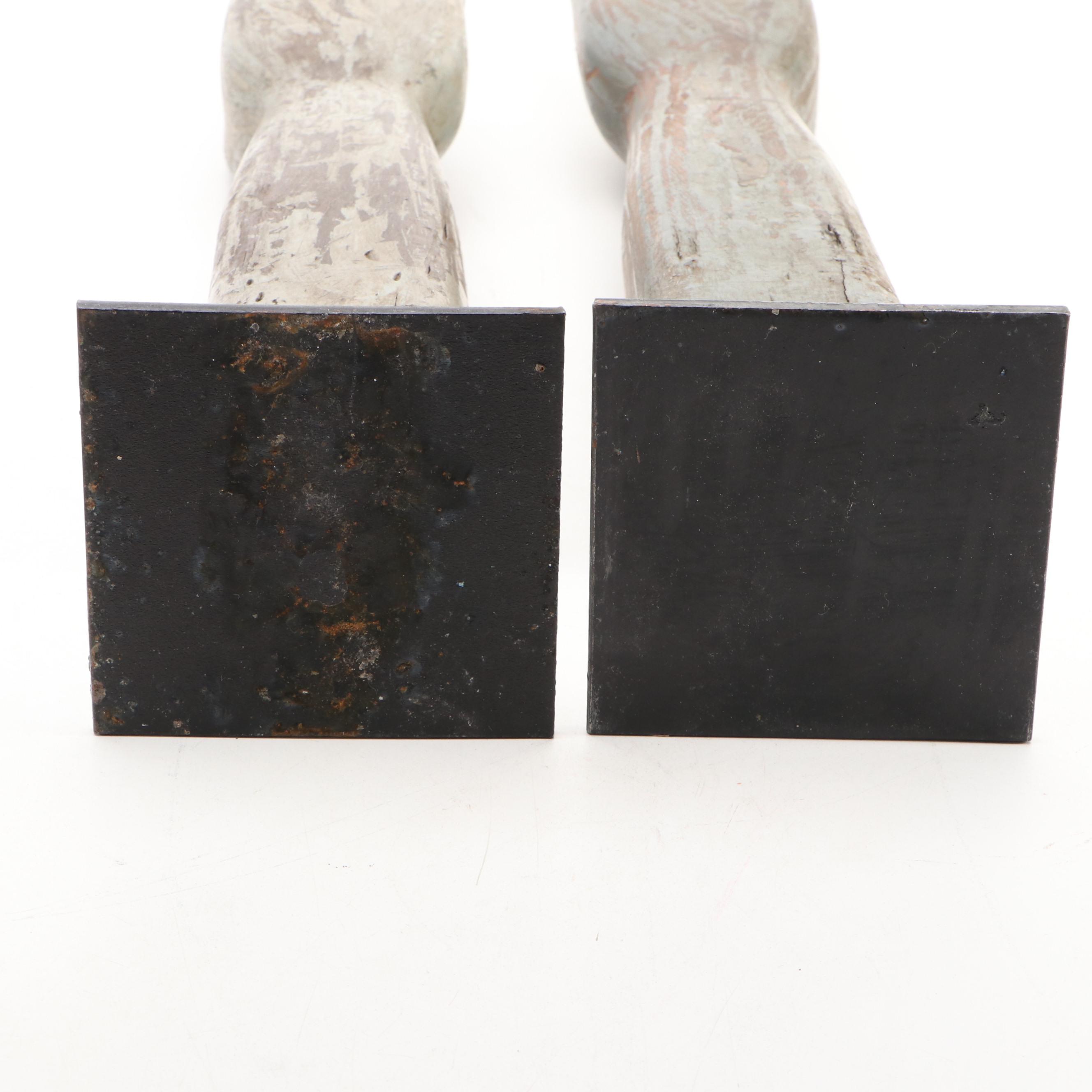 Left and Right Hand Glove Molds with Stands