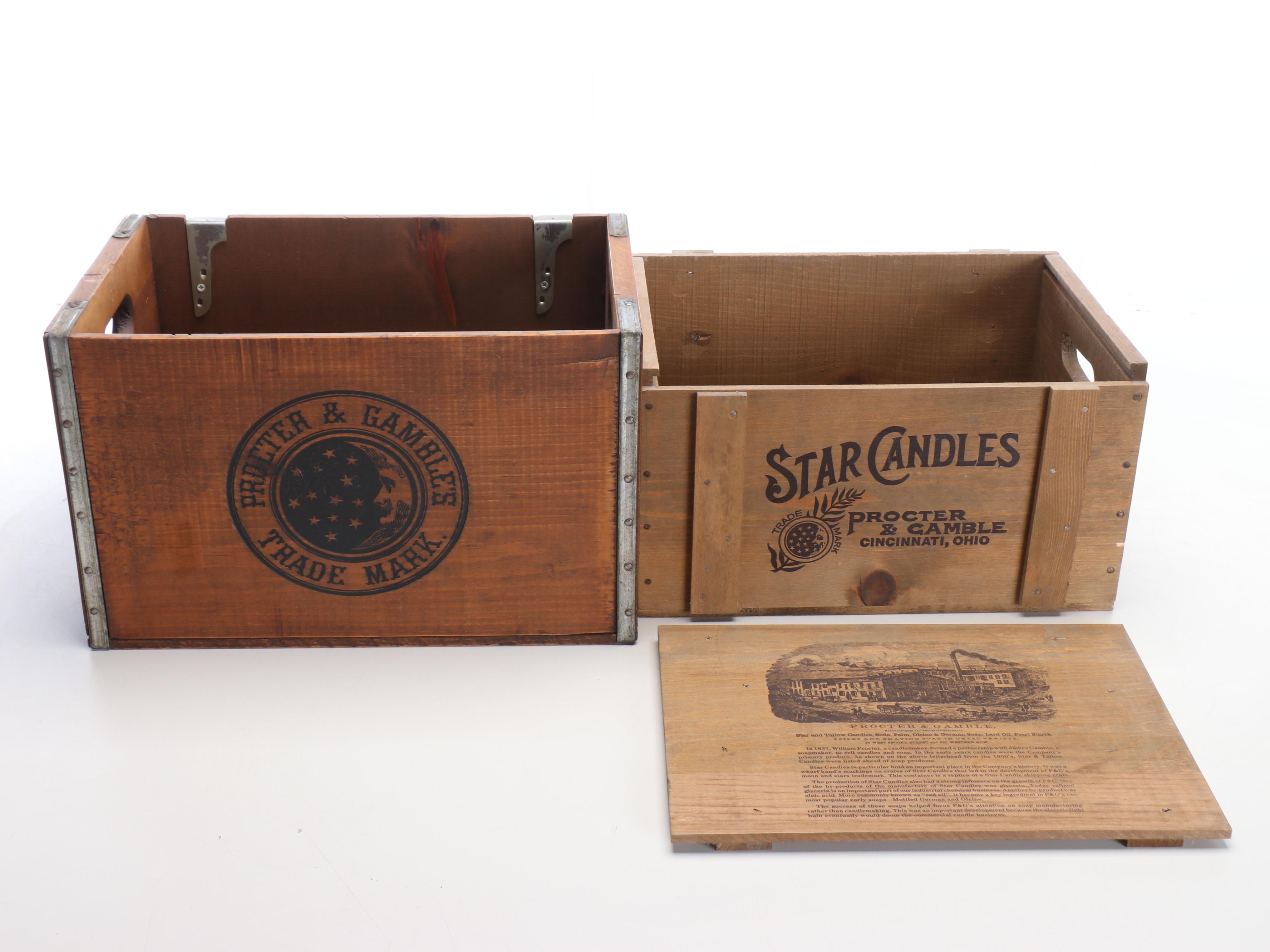Procter & Gamble Star Candles with Other P&G Commemorative Crates, More