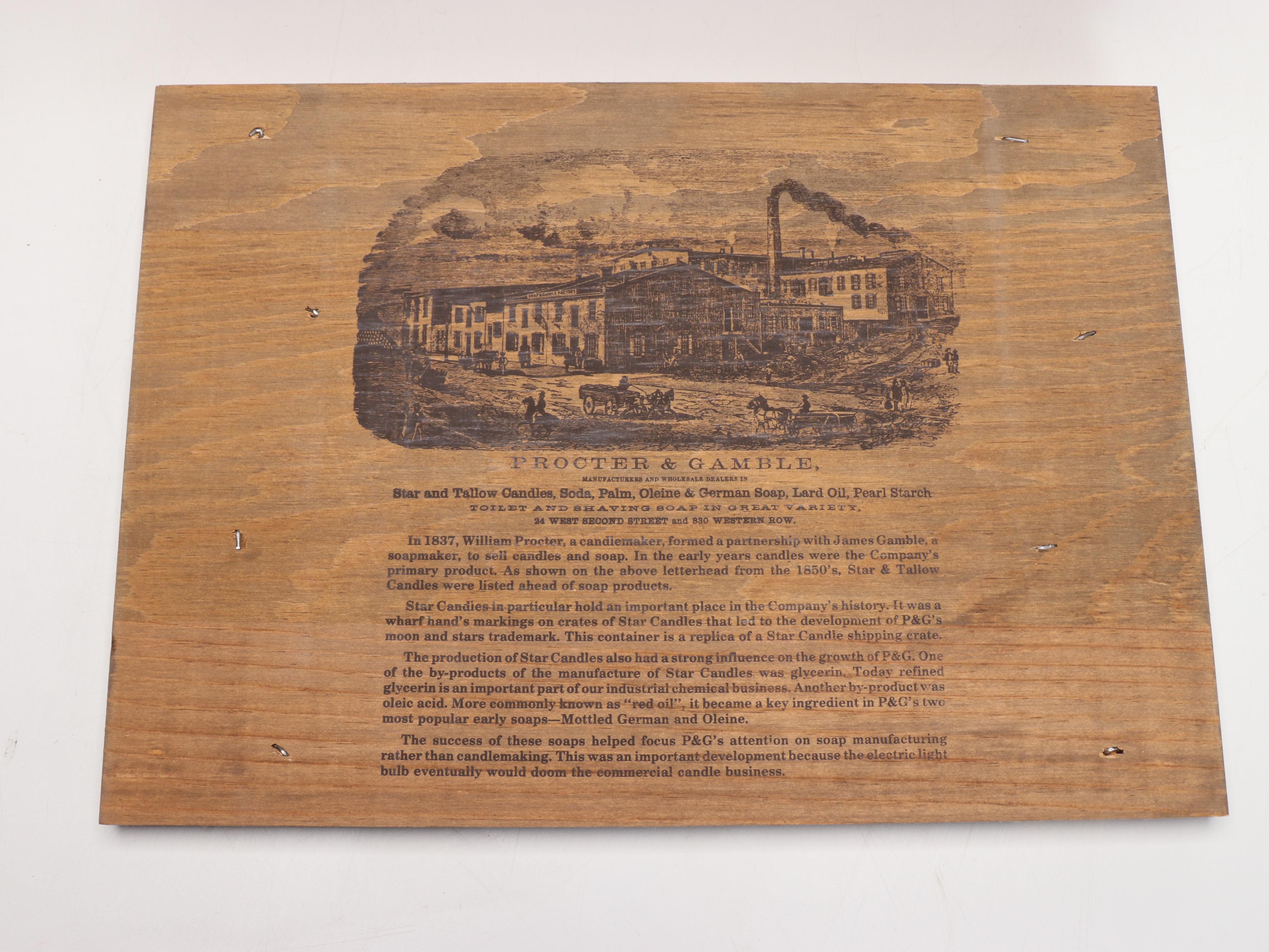 Procter & Gamble Star Candles with Other P&G Commemorative Crates, More