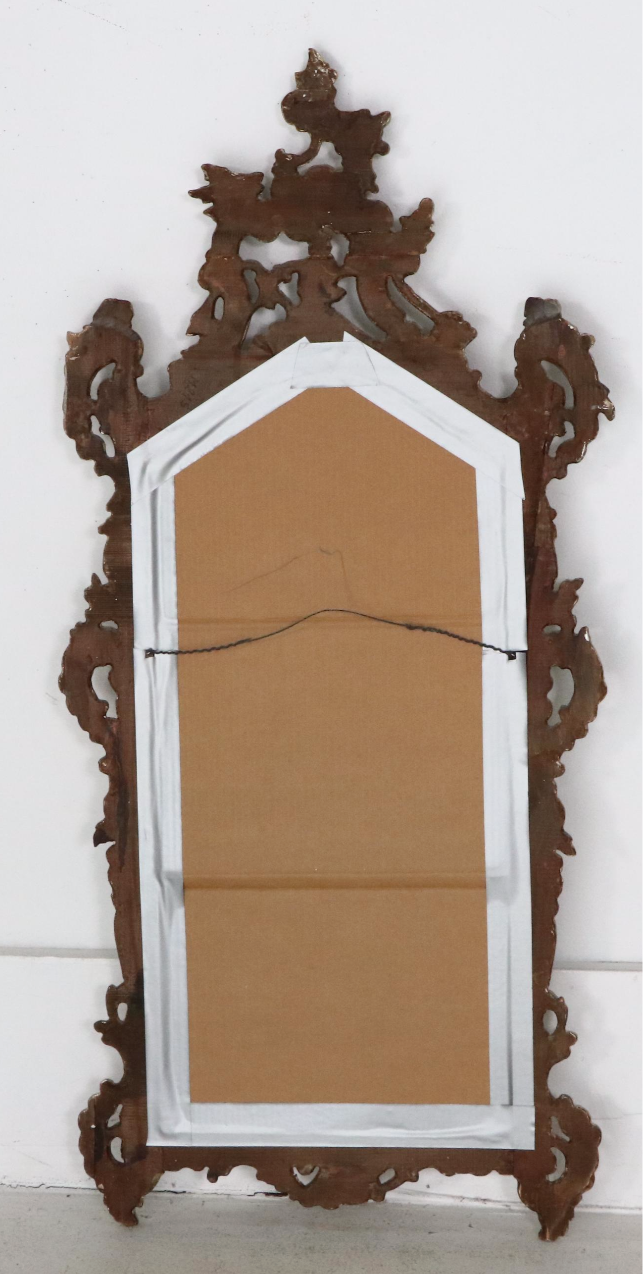 Italian Rococo Style Giltwood and Gesso Wall Mirror, Antique