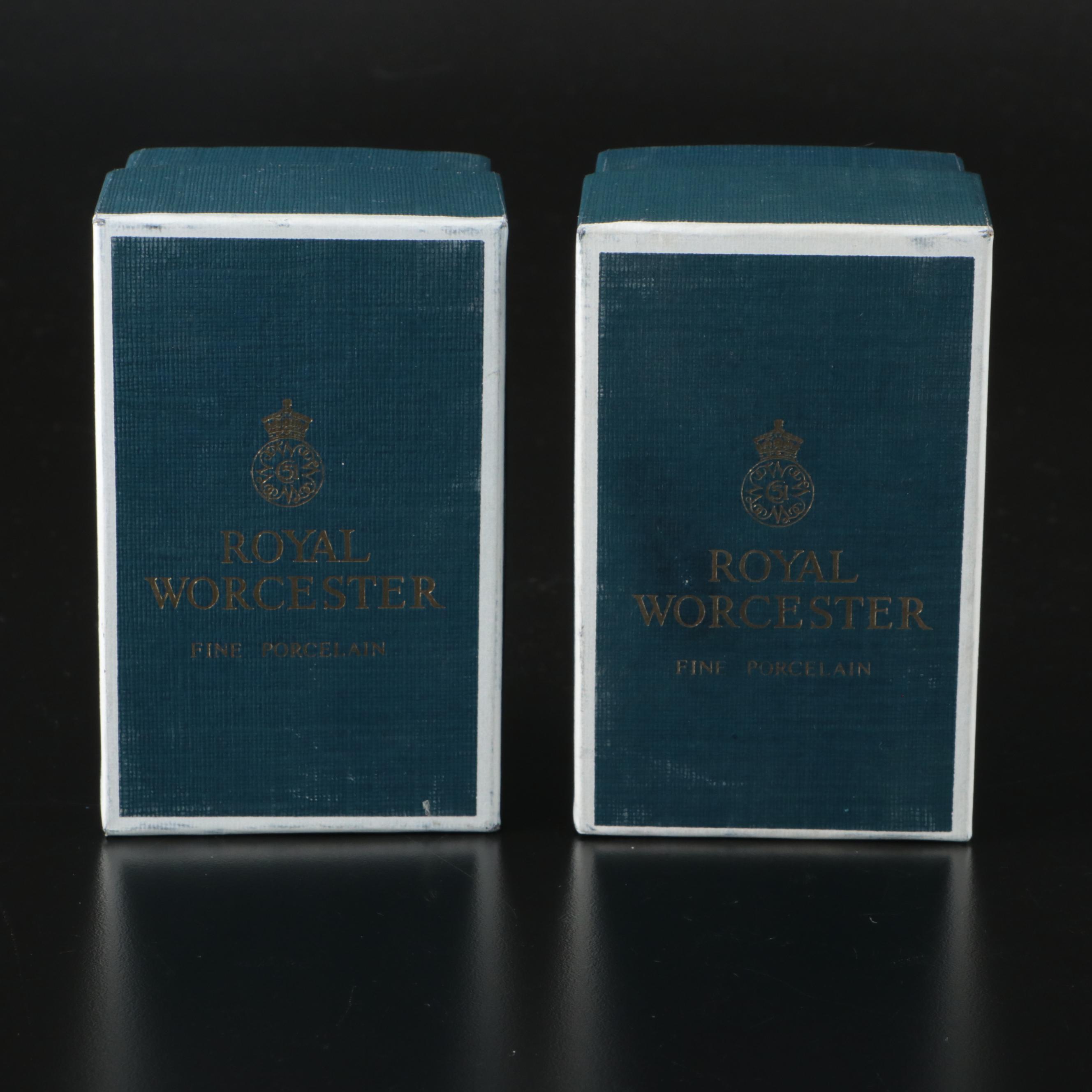 Crescent Silver Plate Creamer and Sugar Bowl, Royal Worcester Jars, and More