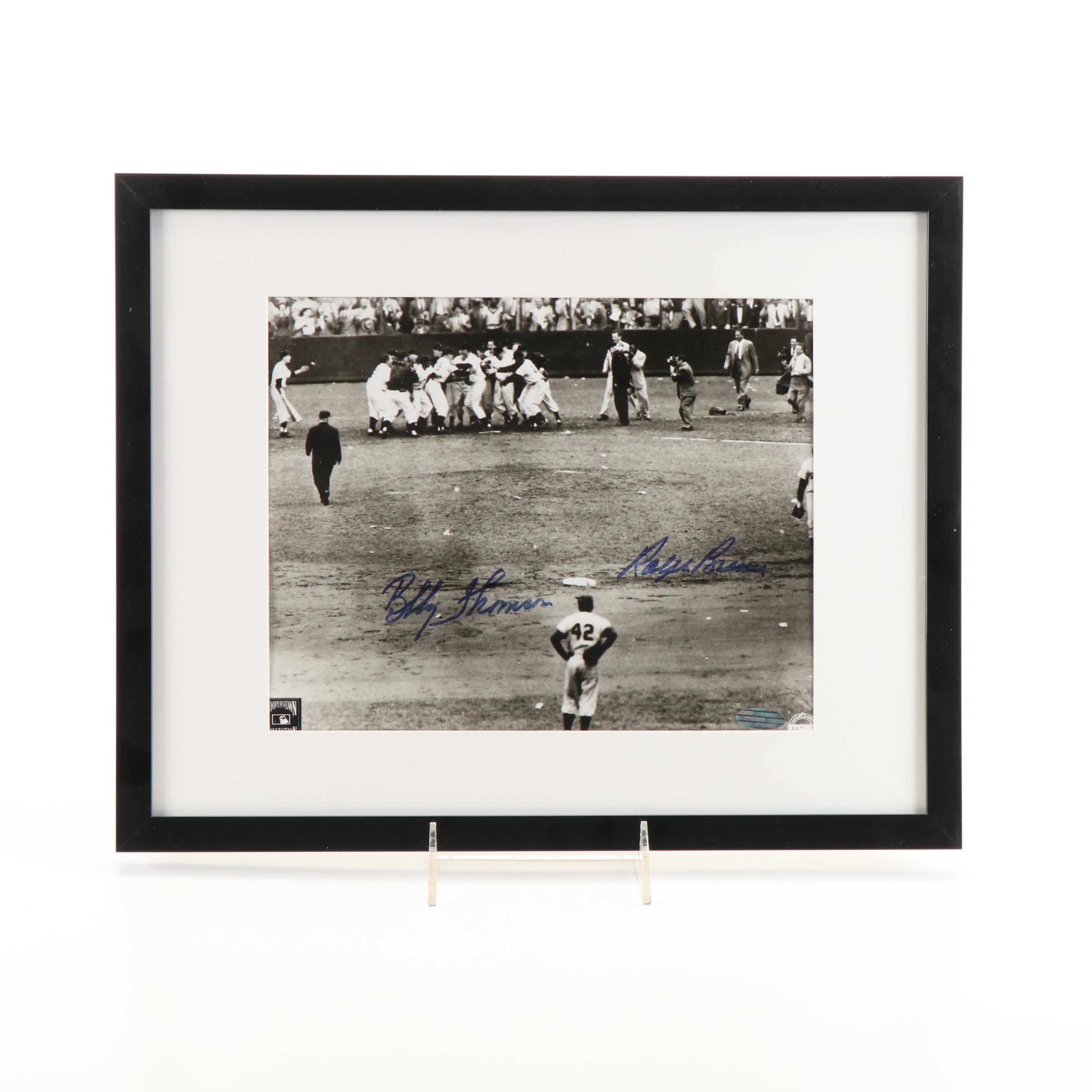 Ralph Branca & Bobby Thomson Signed “Shot Heard ‘Round the World” Print, Steiner