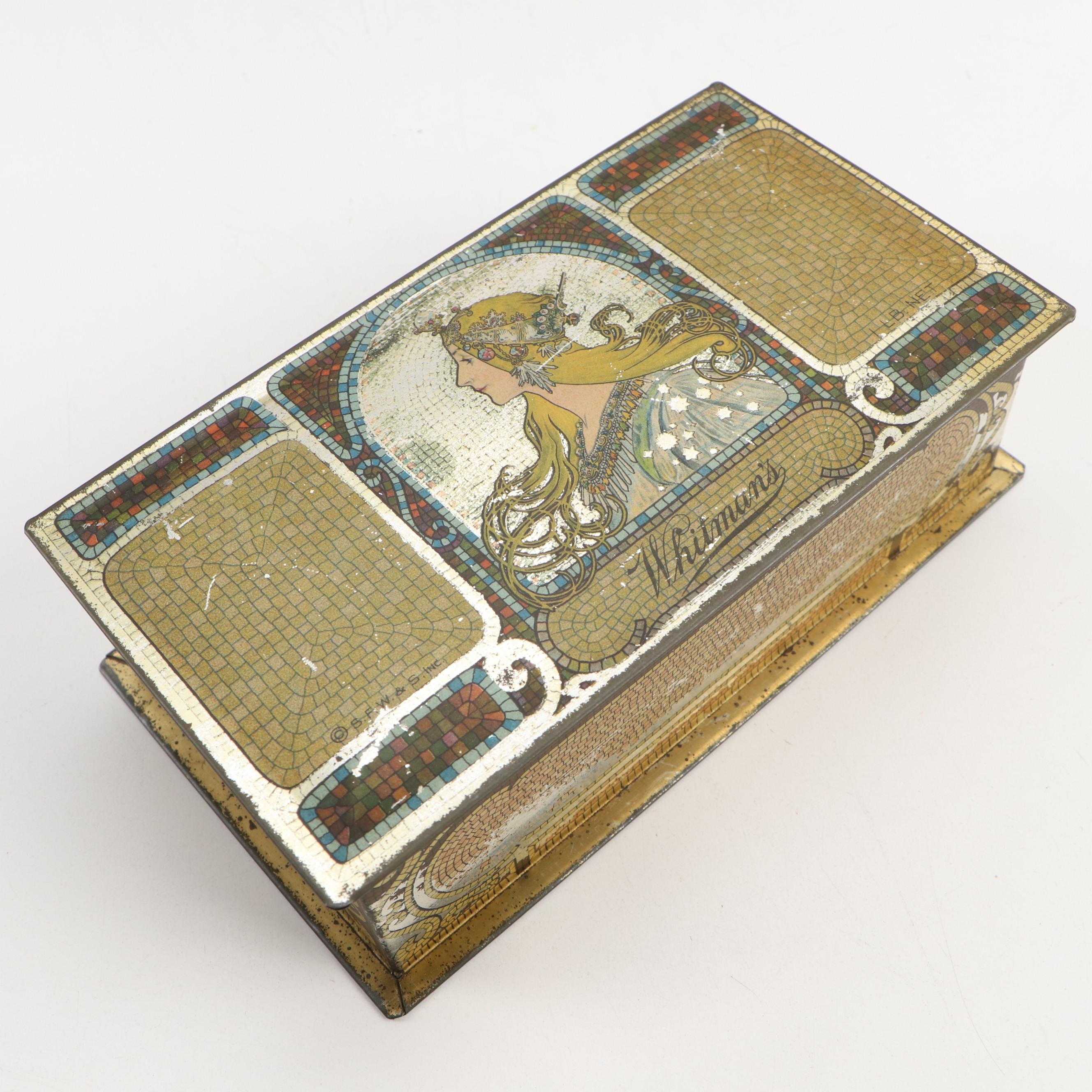 Crosse and Blackwell Biscuit, Bunte Candy, Vanity and Other Tin Boxes