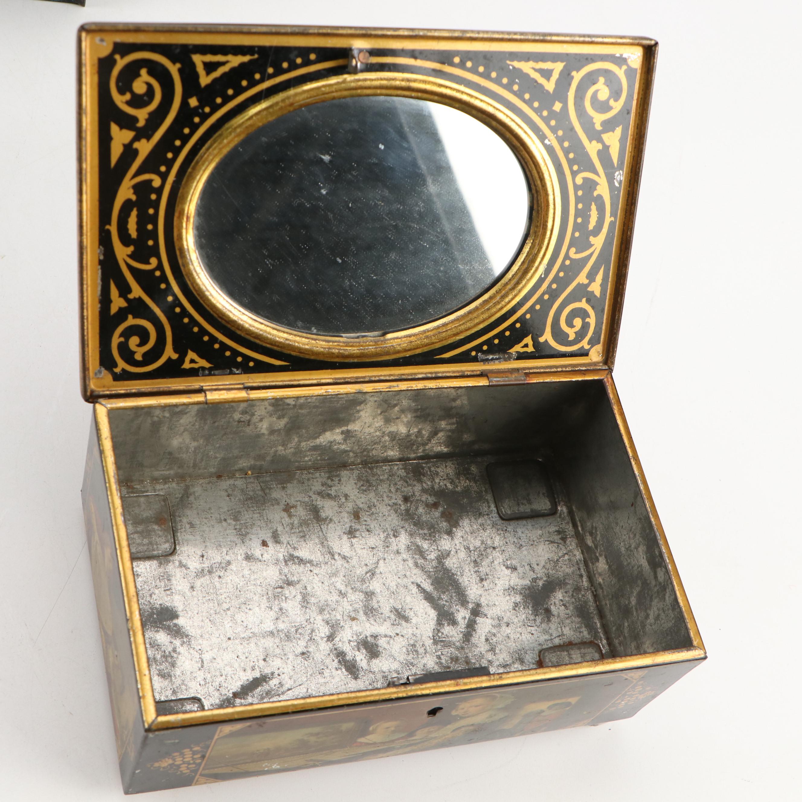 Crosse and Blackwell Biscuit, Bunte Candy, Vanity and Other Tin Boxes