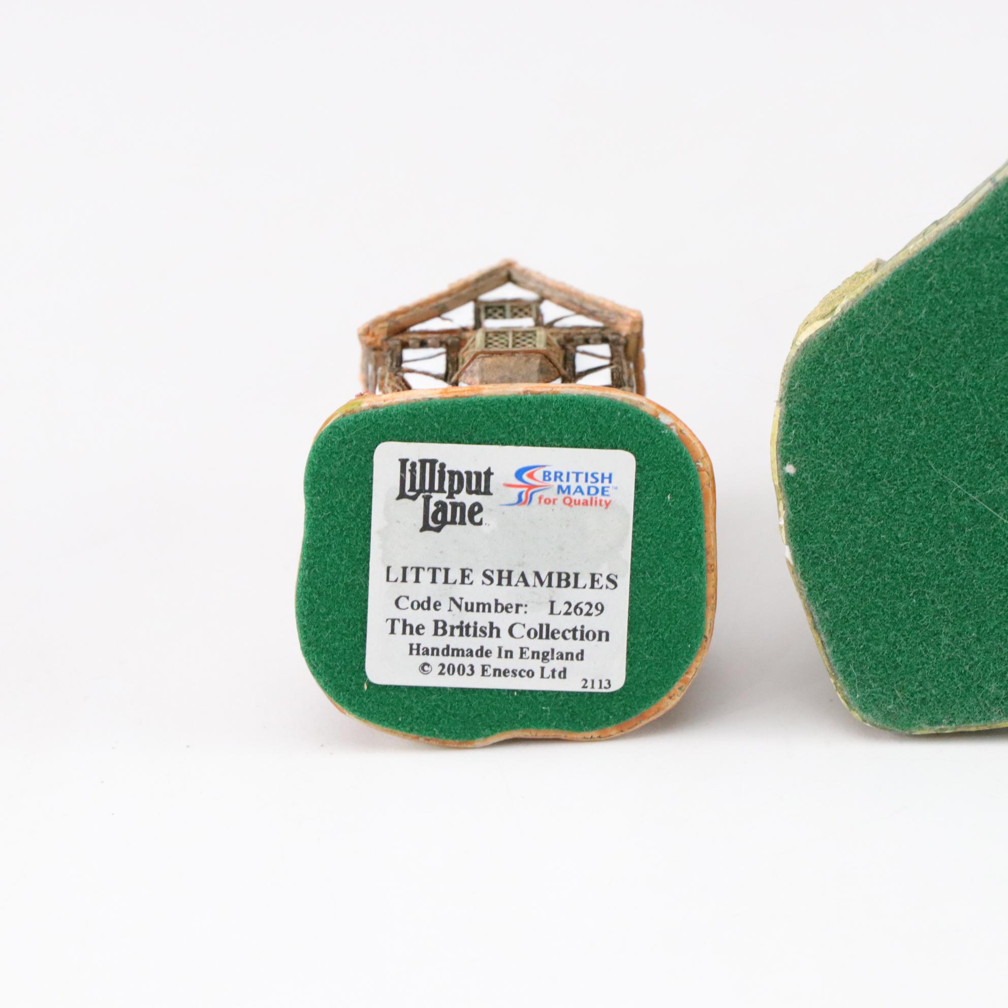 Lilliput Lane "Eilean Donan Castle" & "Little Shambles" in Miniature Village Set