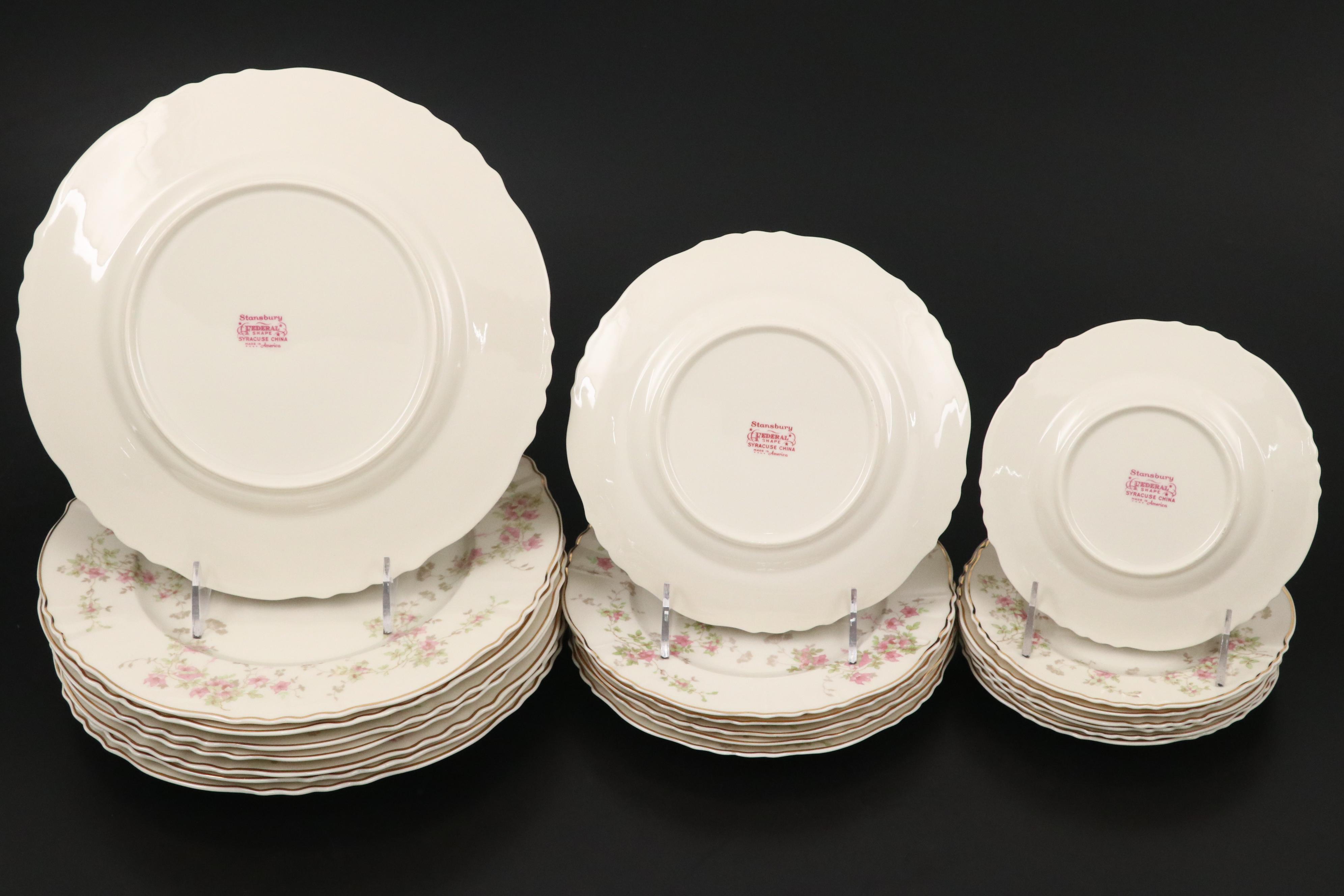 Syracuse Ceramic "Stansbury" and Other Dinnerware