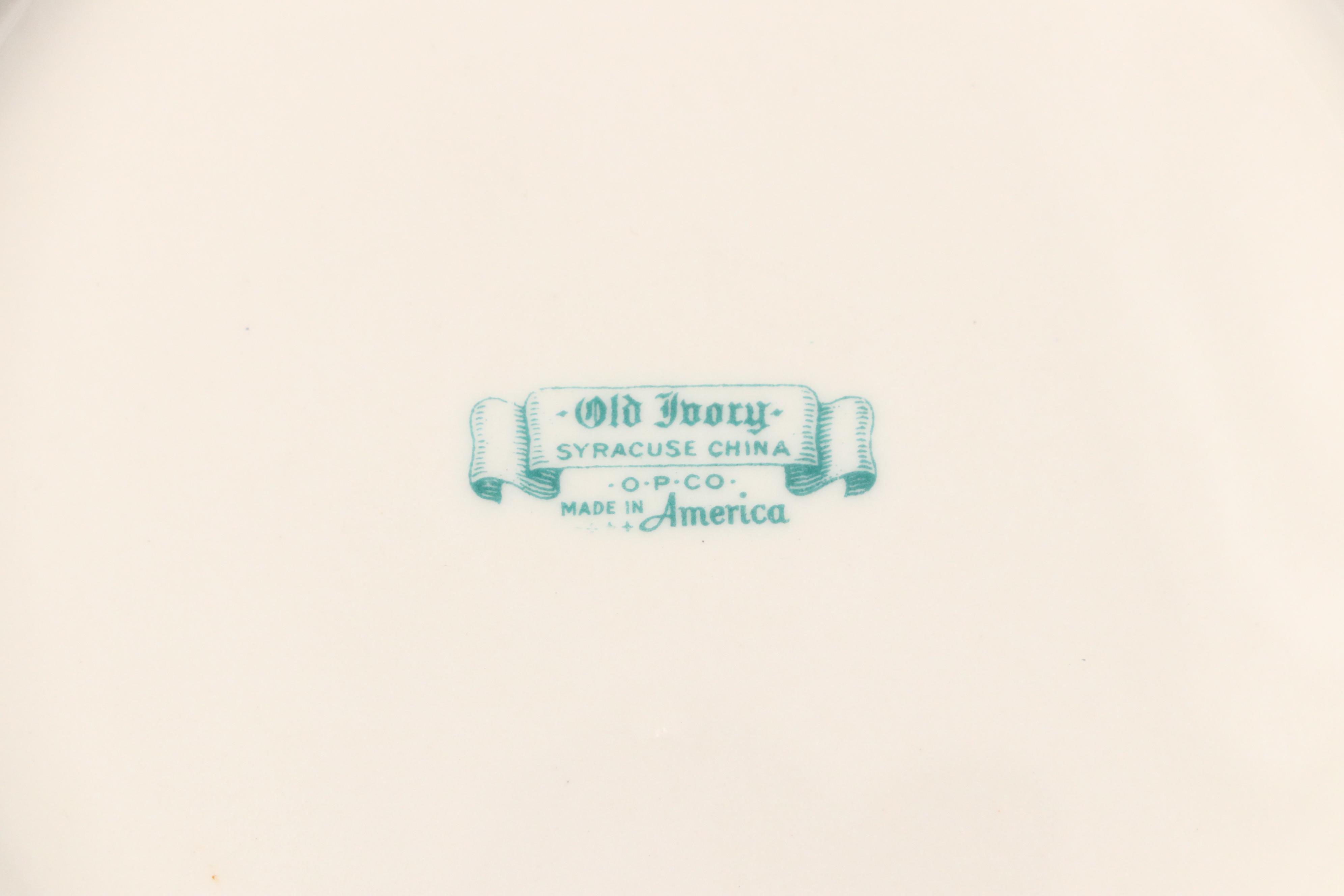 Syracuse Ceramic "Stansbury" and Other Dinnerware