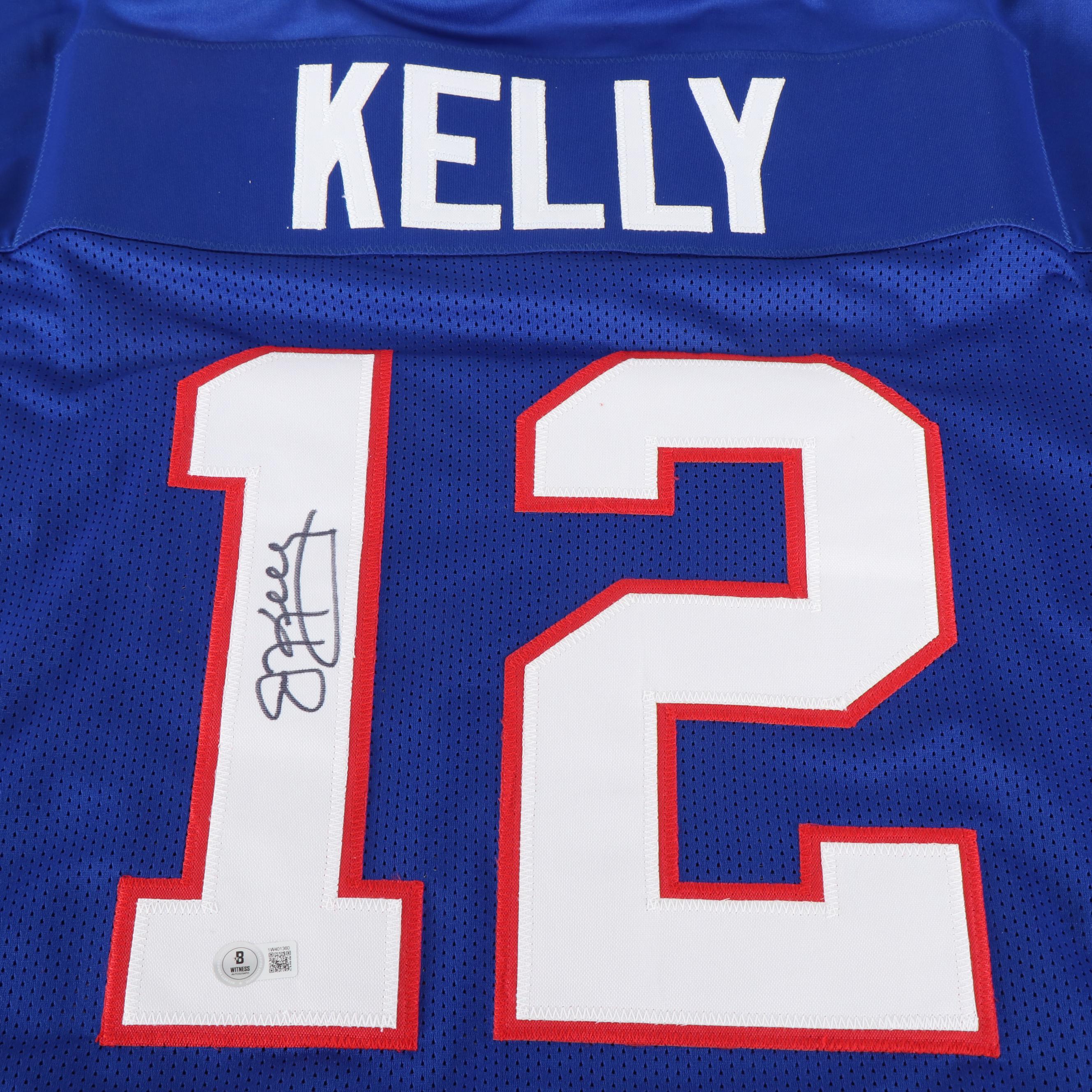 Jim Kelly Signed Buffalo Bills Football Jersey, Beckett