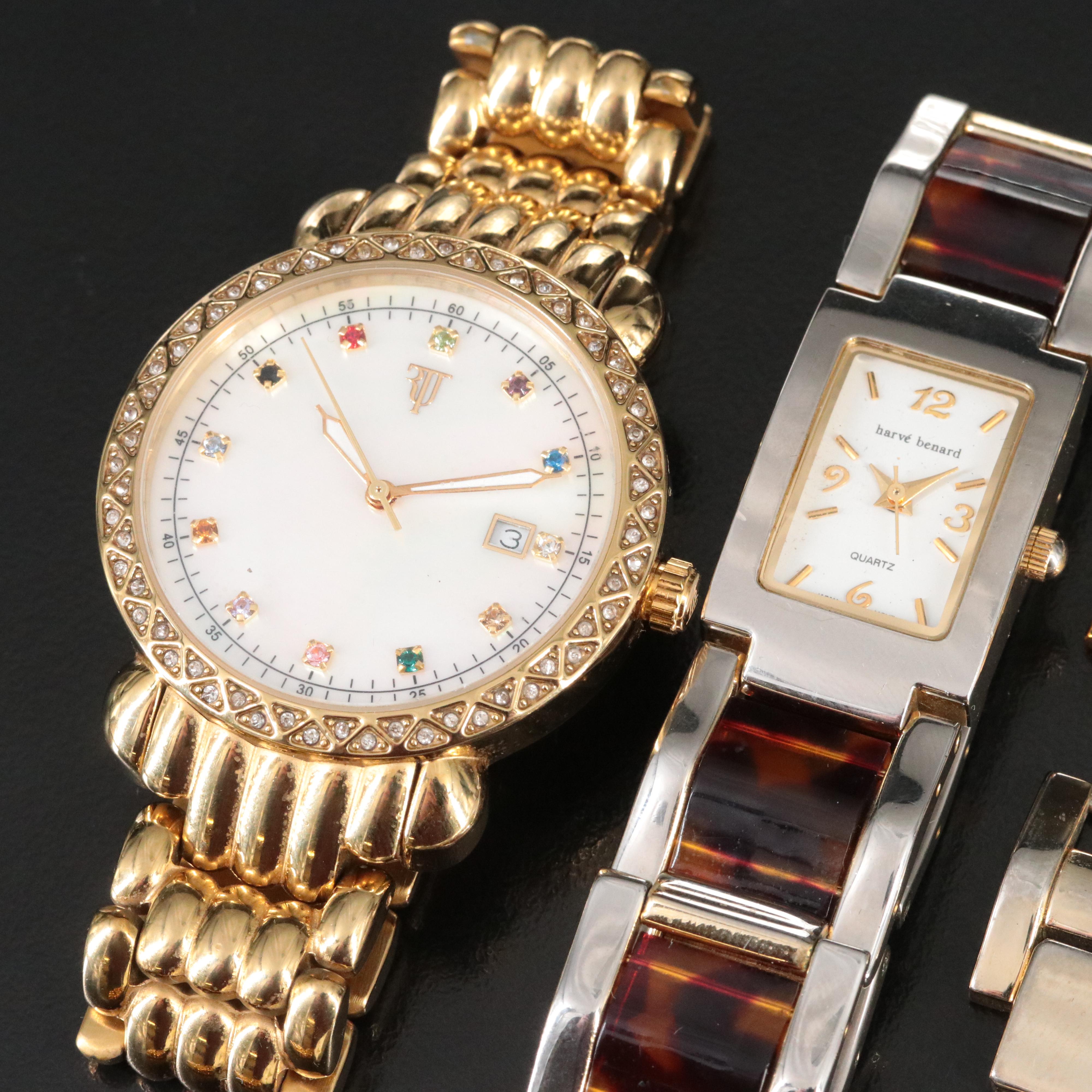 Quartz Watches, Bracelets and Links Featuring harvé  Benard