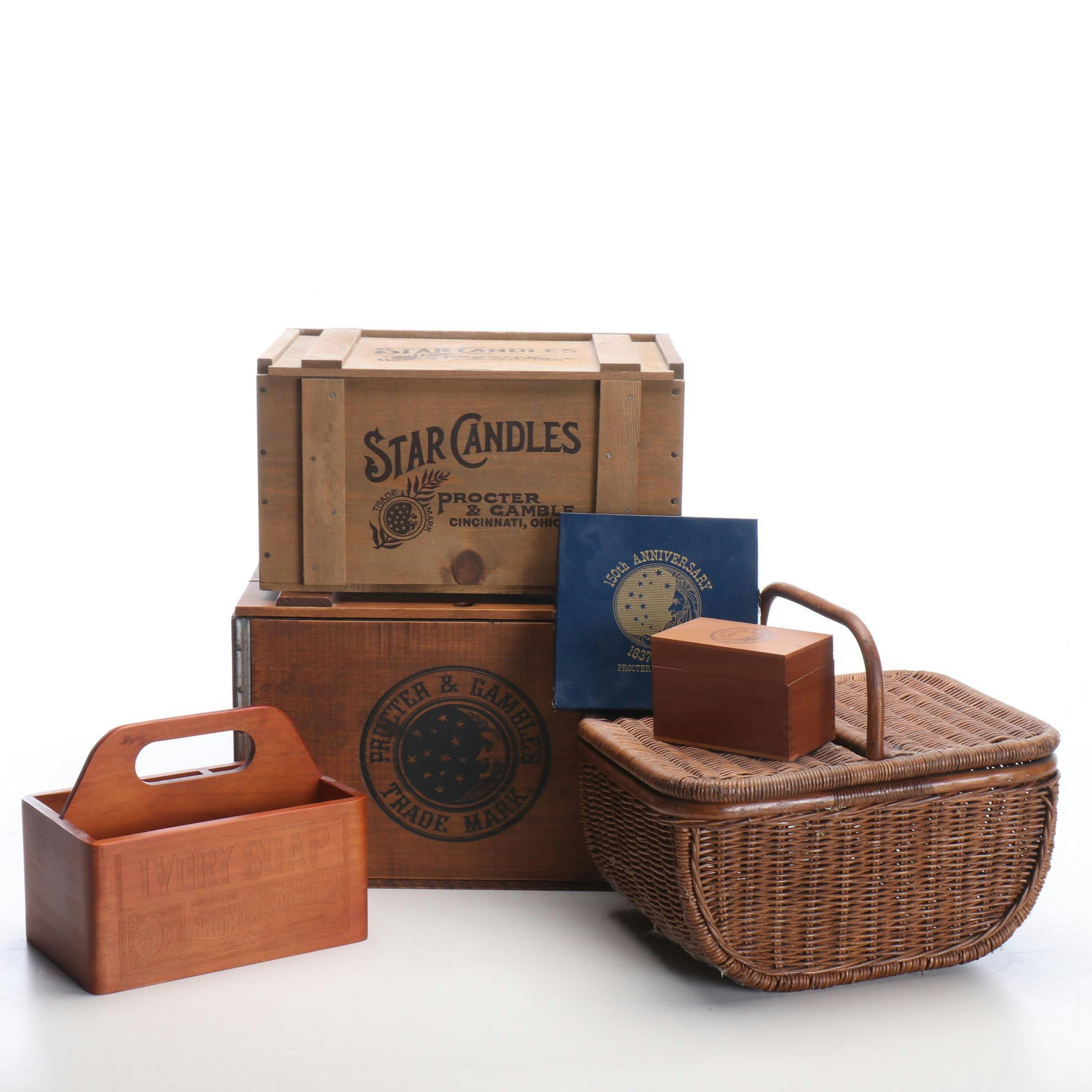 Procter & Gamble Star Candles with Other P&G Commemorative Crates, More