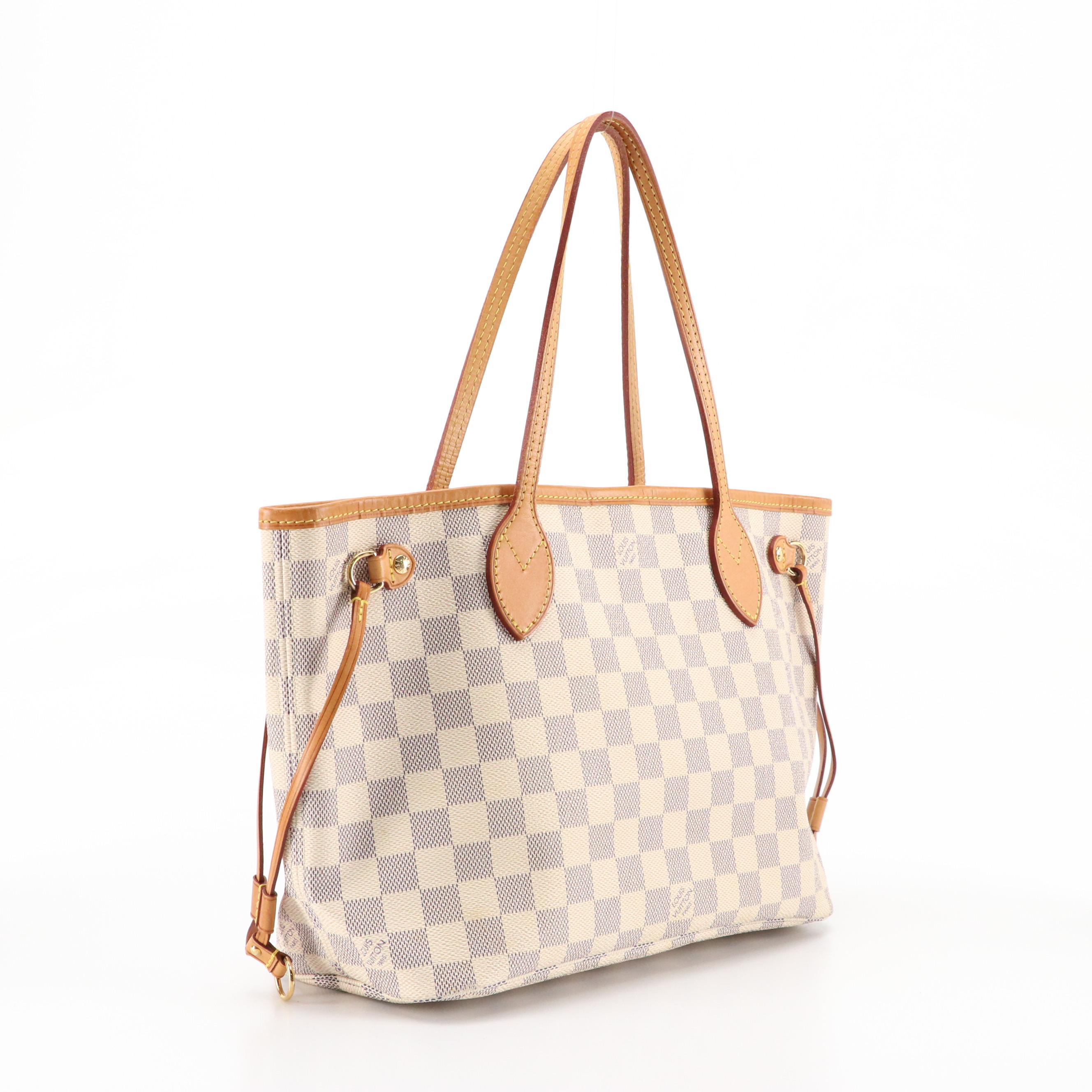 Louis Vuitton Neverfull PM Tote in Damier Azur