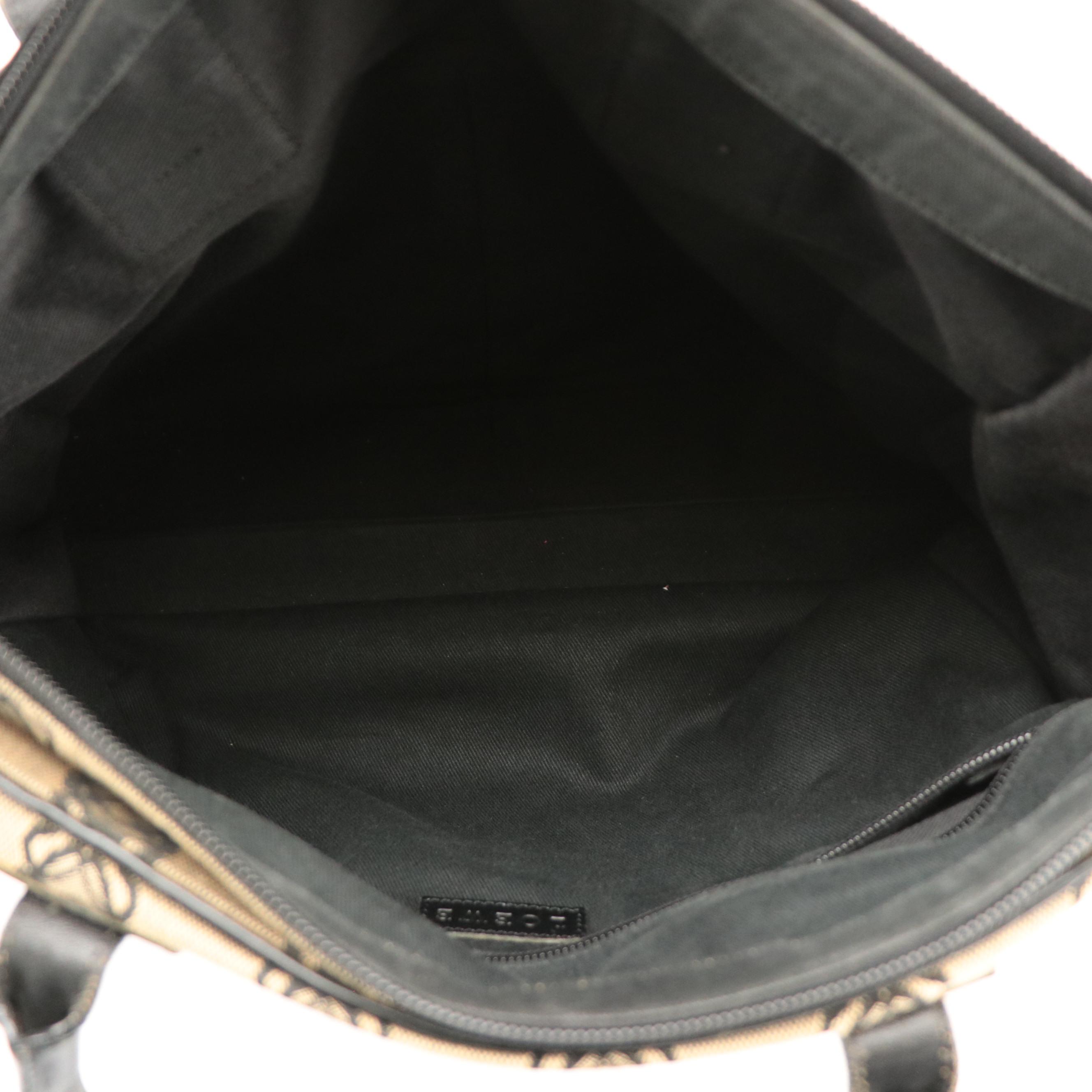 Loewe Double Front Pocket Shoulder Bag in Anagram Canvas and Leather Trim