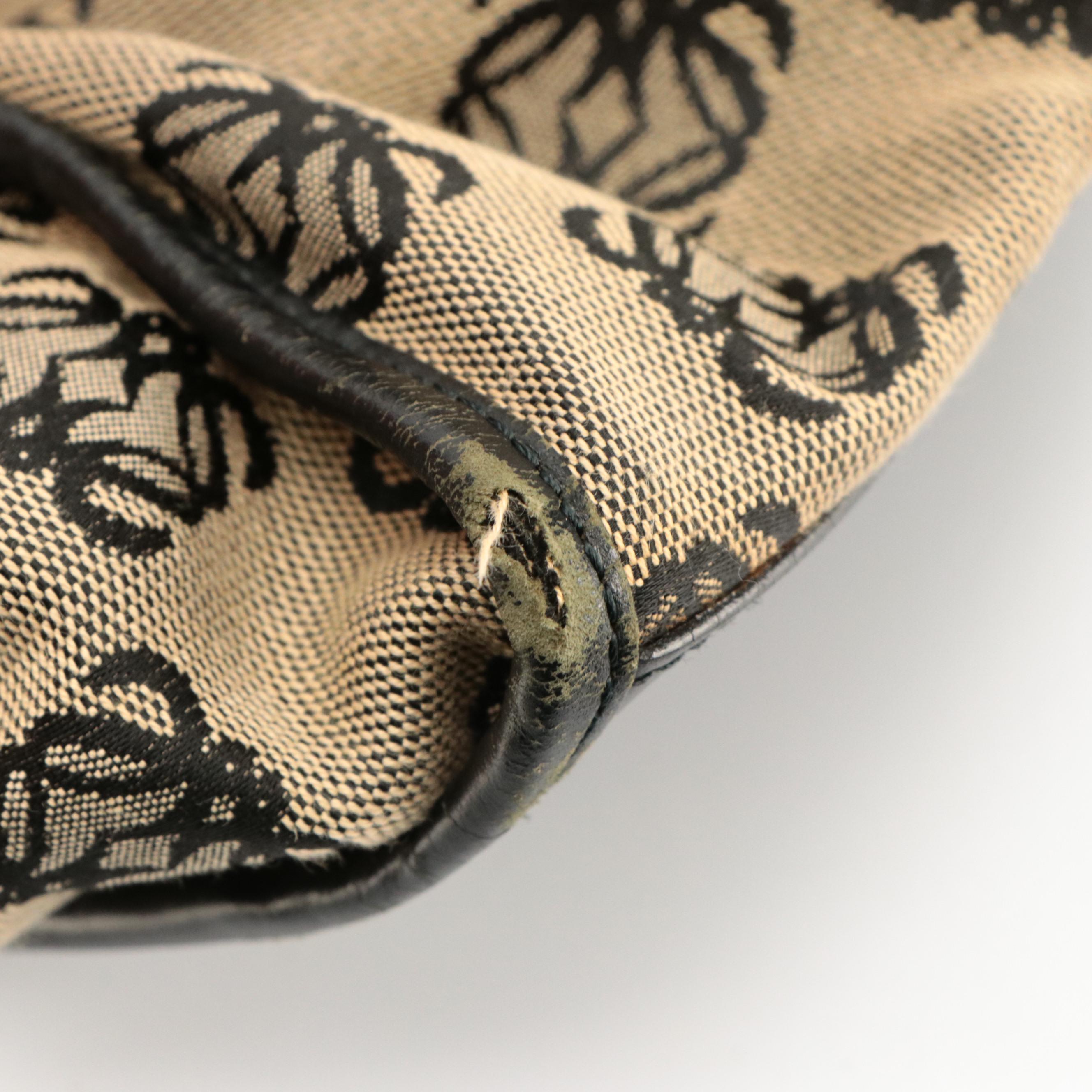 Loewe Double Front Pocket Shoulder Bag in Anagram Canvas and Leather Trim