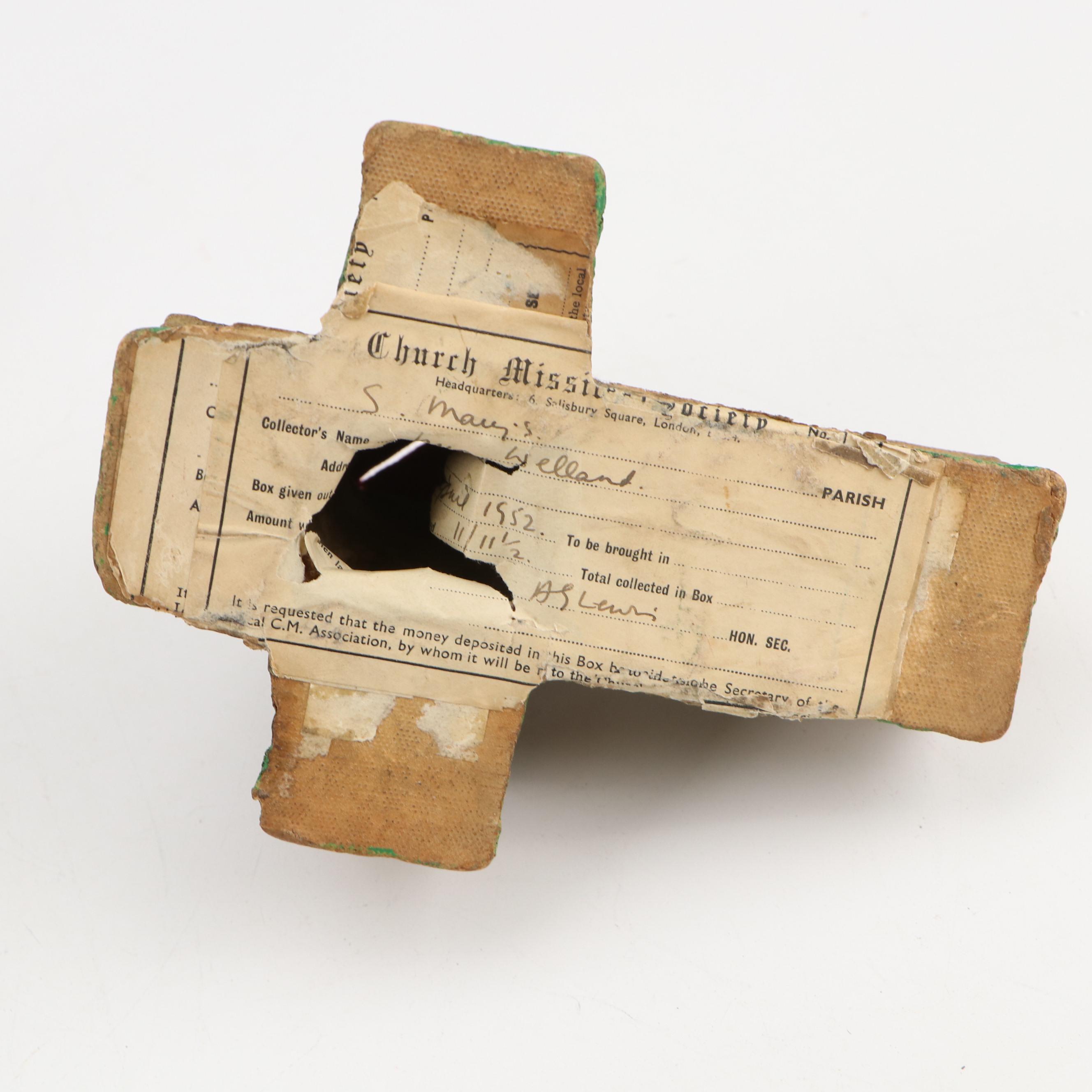 Congregational and Other Church Fund Papier-Mâché Coin Banks