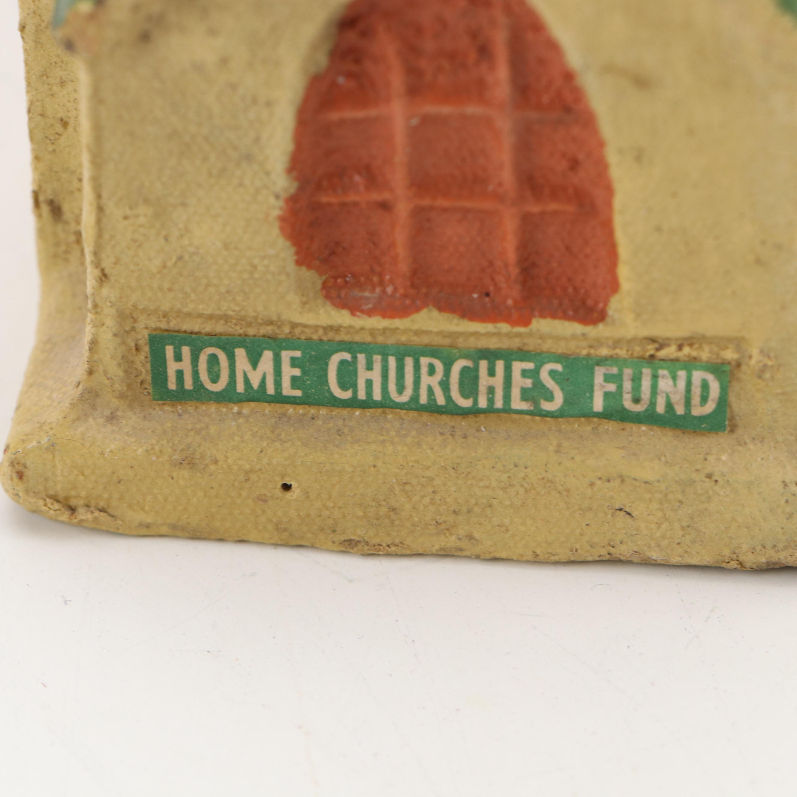 Congregational and Other Church Fund Papier-Mâché Coin Banks