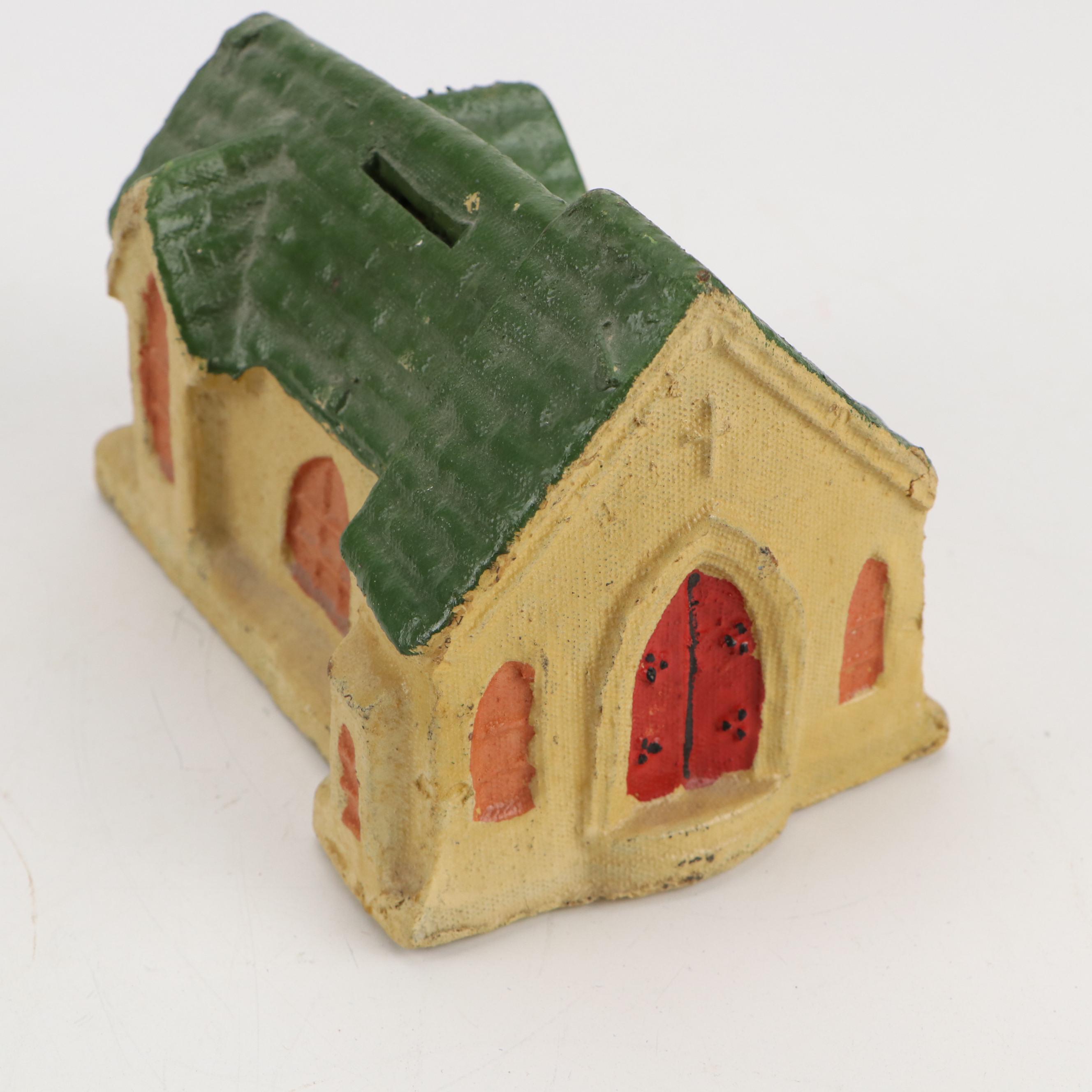 Congregational and Other Church Fund Papier-Mâché Coin Banks