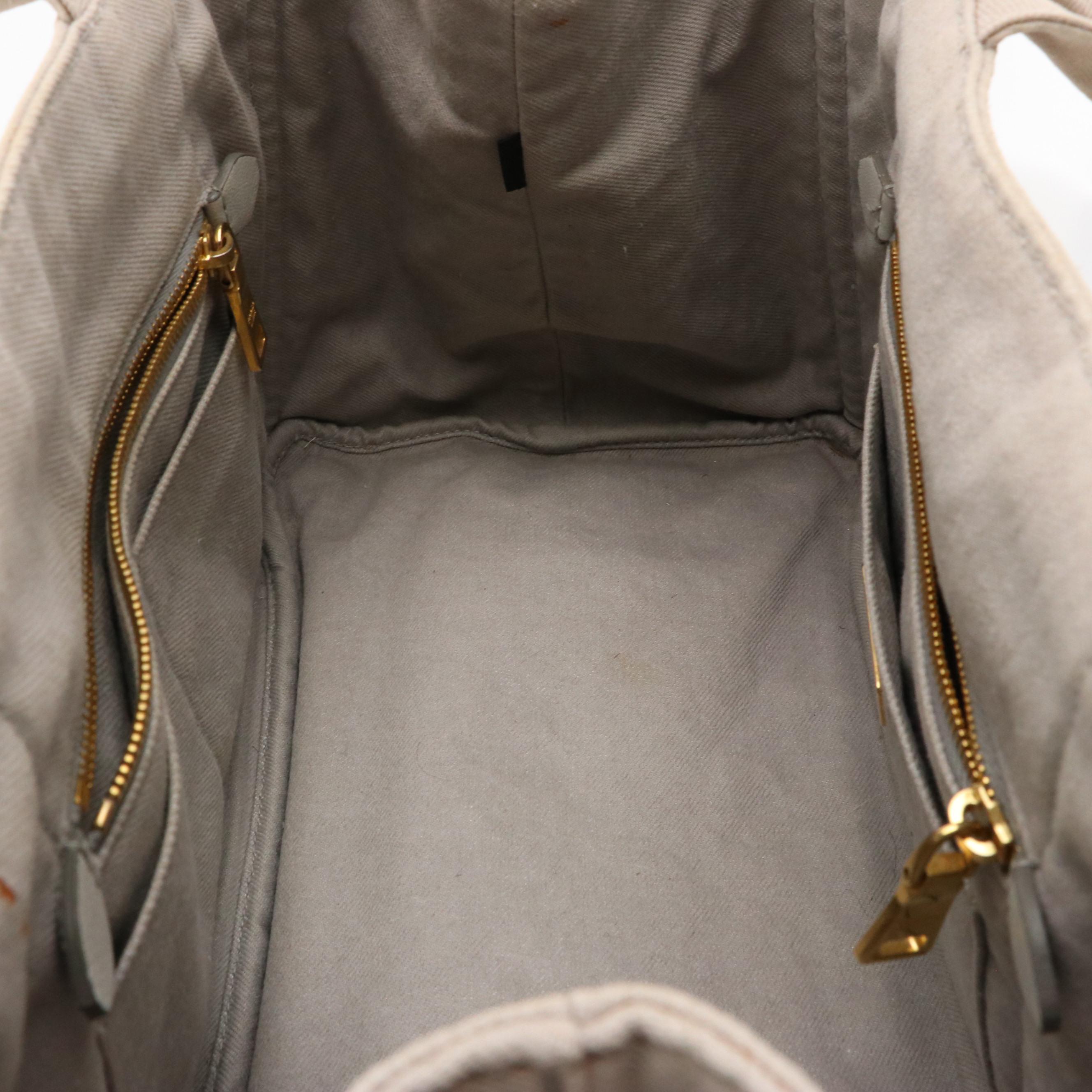 Prada Canapa Logo Canvas Tote Bag