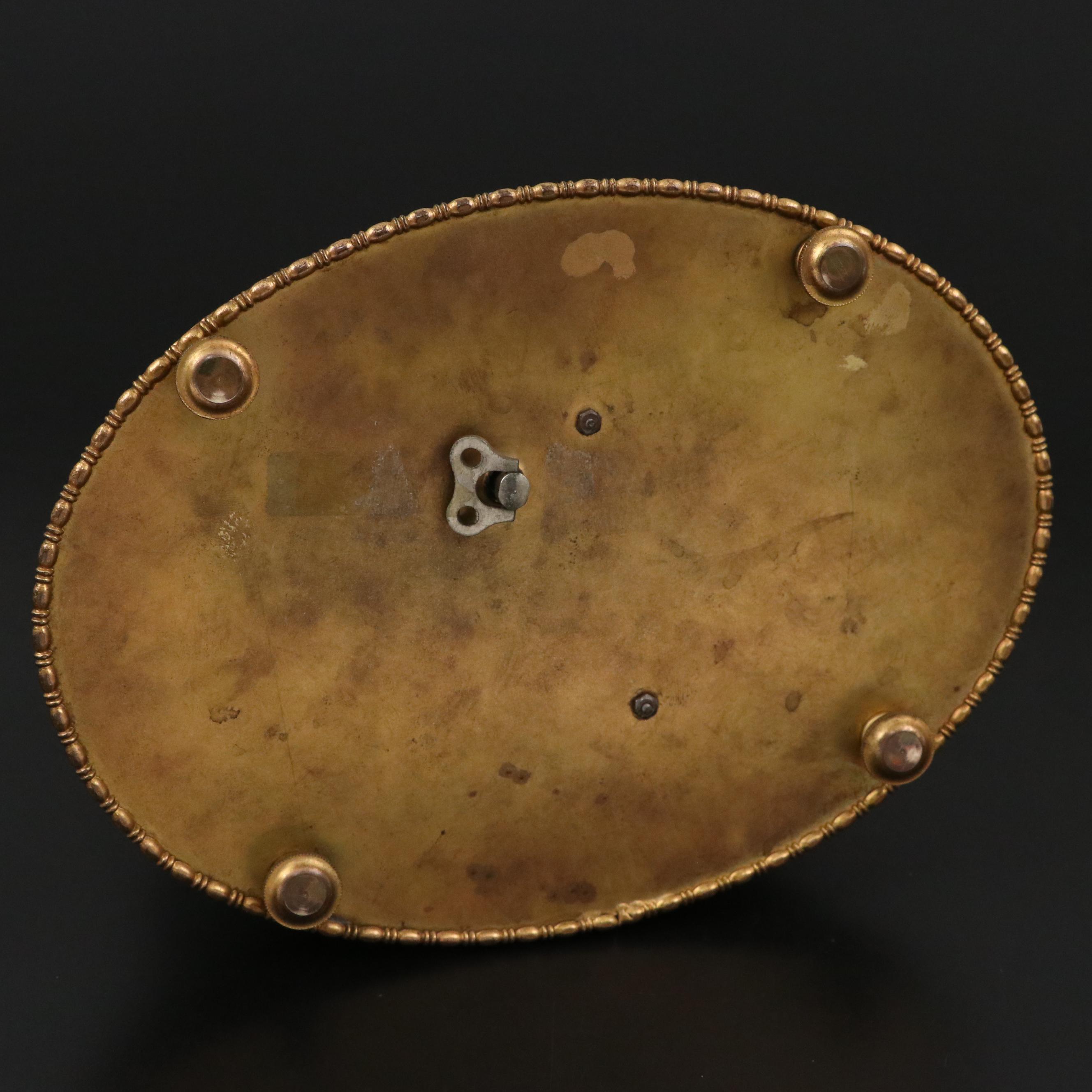 German Gerold Porcelain Shepherd with Flock Music Box