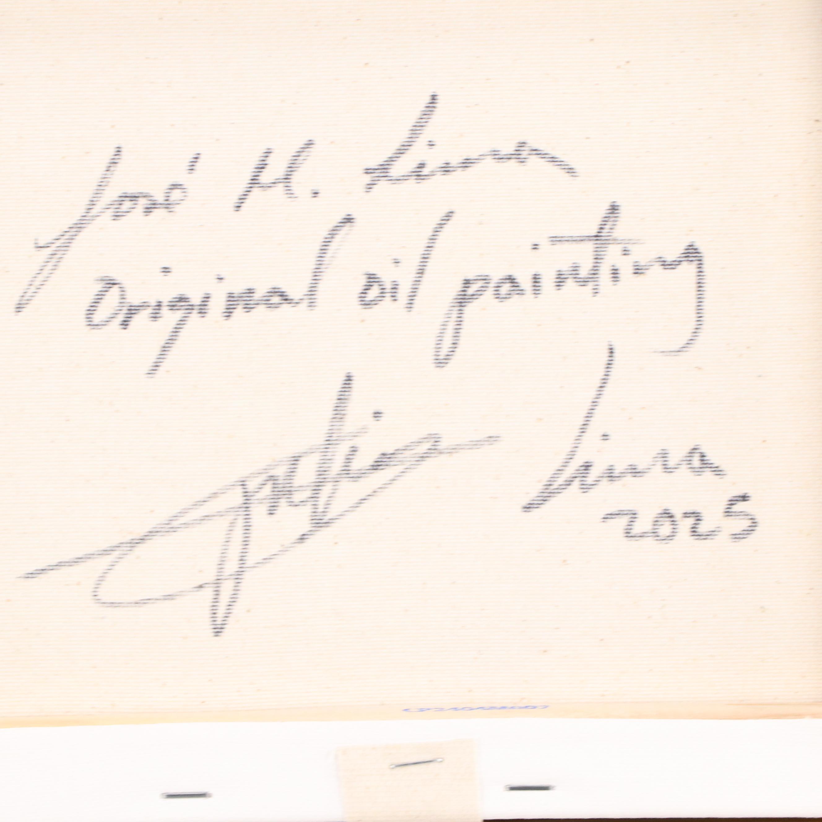 José M. Lima Floral Still Life Oil Painting, 2025