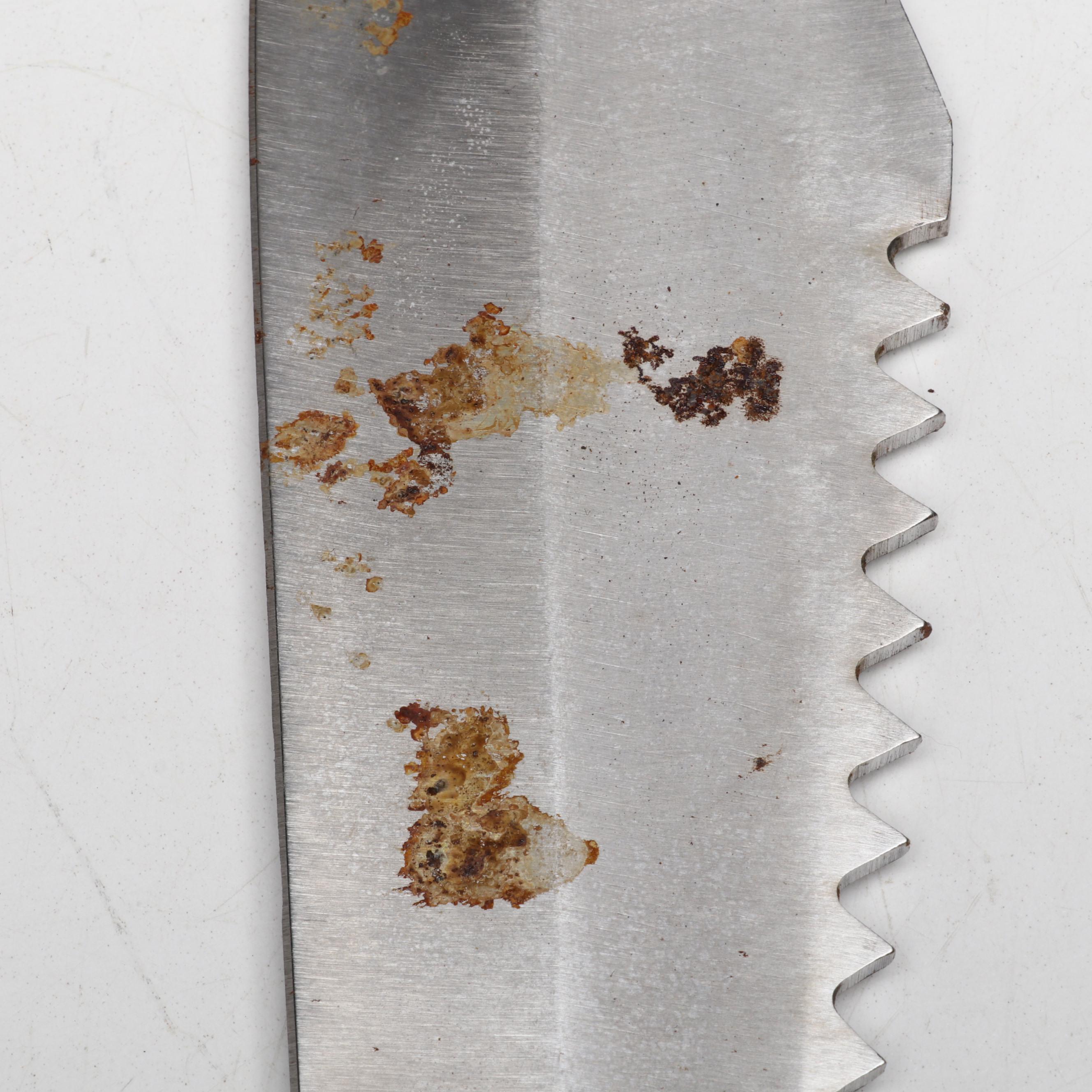 Chipaway Cutlery Metal Handled Bowie Knife with Leather Case