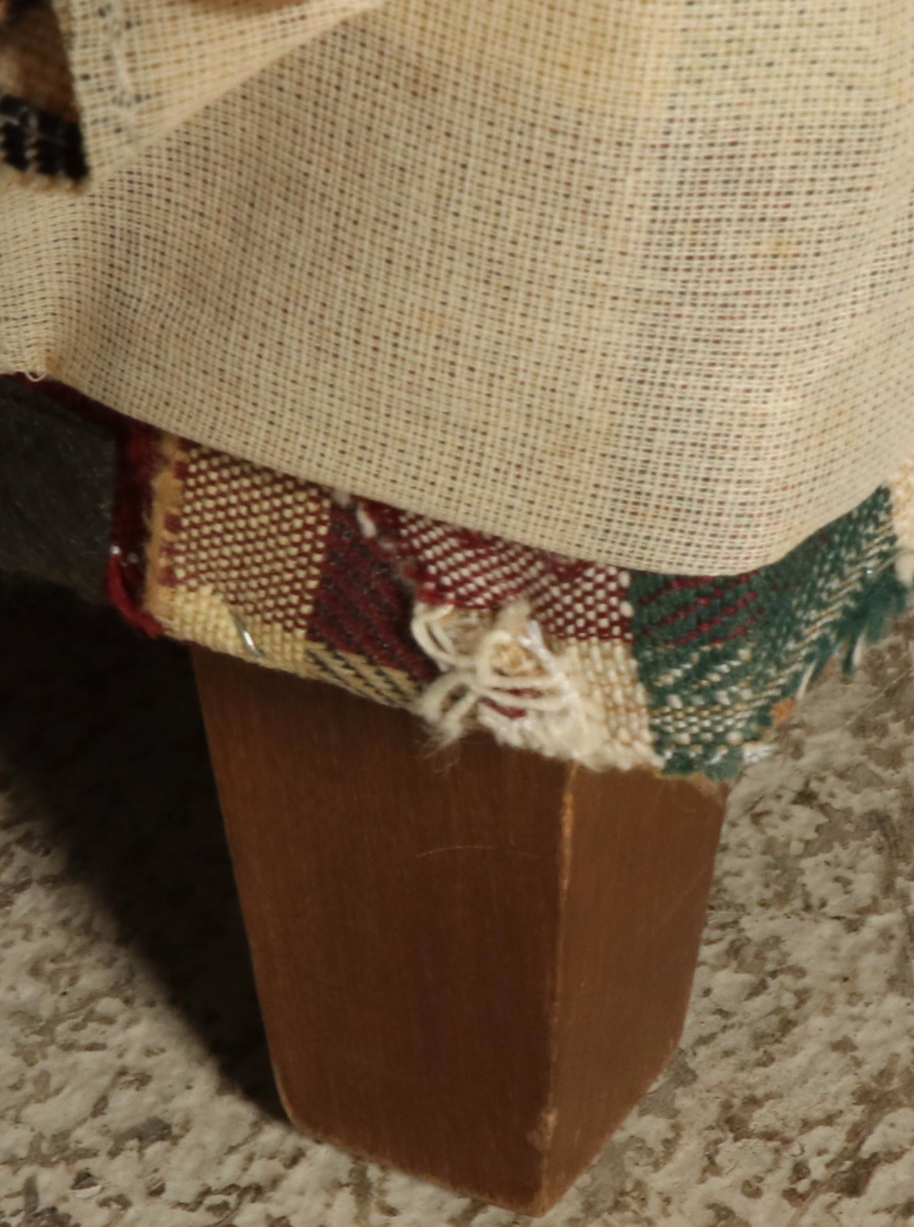 Pair of Custom-Upholstered Plaid Loveseats, Late 20th Century